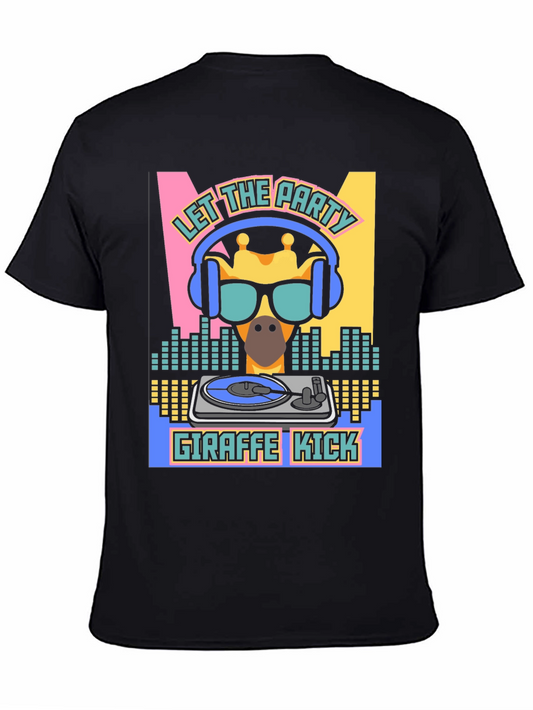 Giraffe Kick T-Shirt - Let The Party Begin!