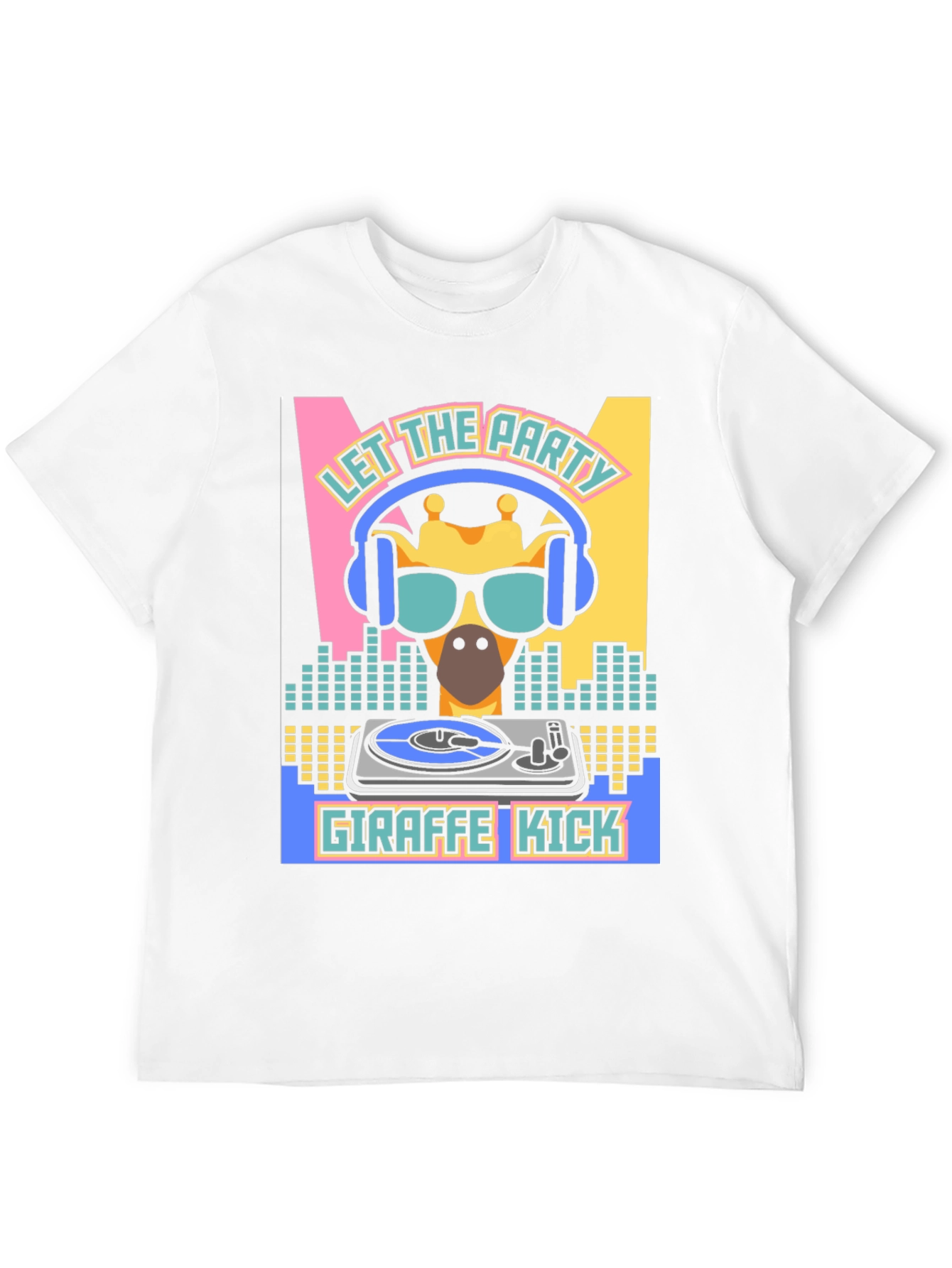 Giraffe Kick T-Shirt - Let The Party Begin!