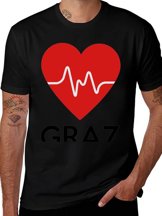 Graz Heartbeat T-Shirt - Mens Graphic Tee