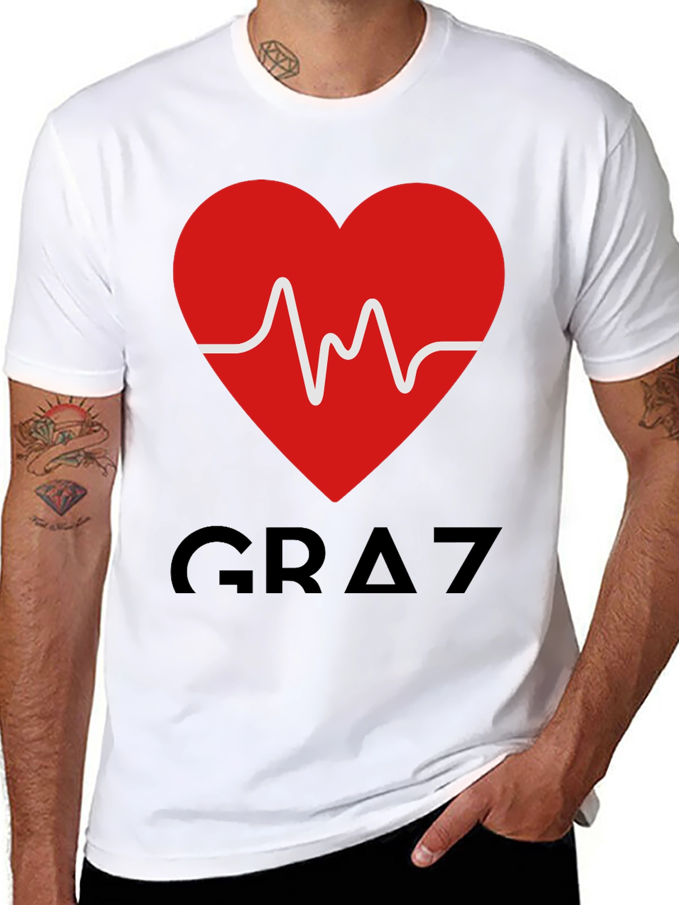 Graz Heartbeat T-Shirt - Mens Graphic Tee