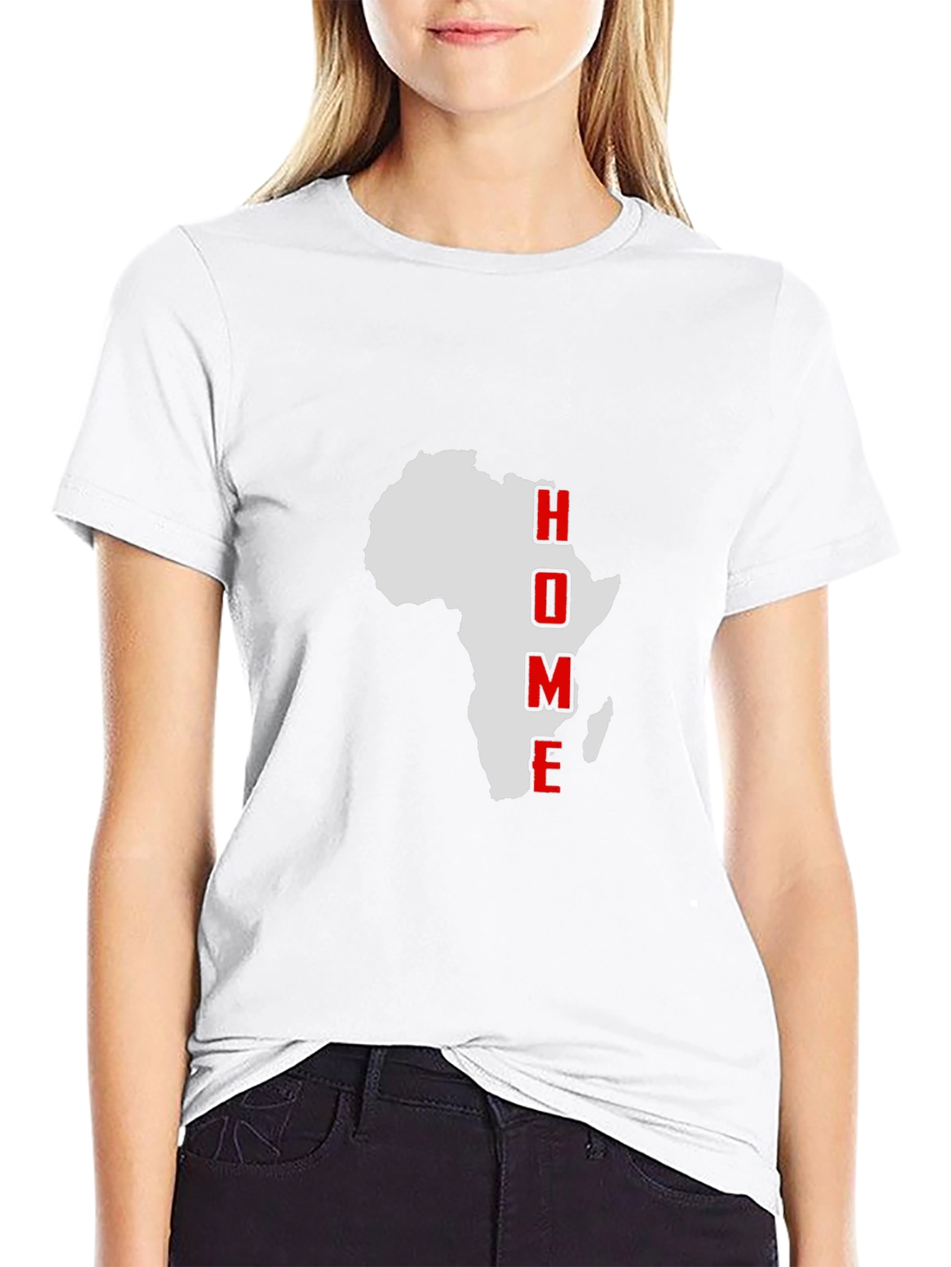 Africa Home T-Shirt - Black Graphic Tee