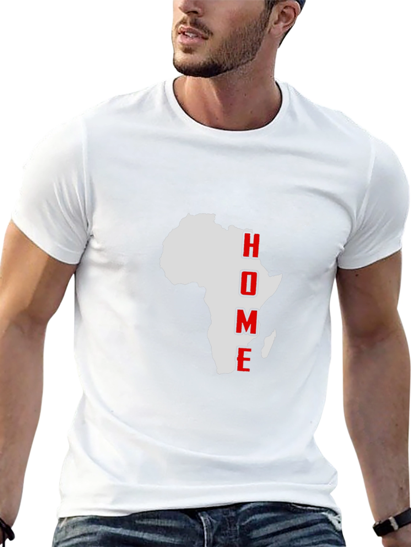 Africa Home T-Shirt - Black Graphic Tee