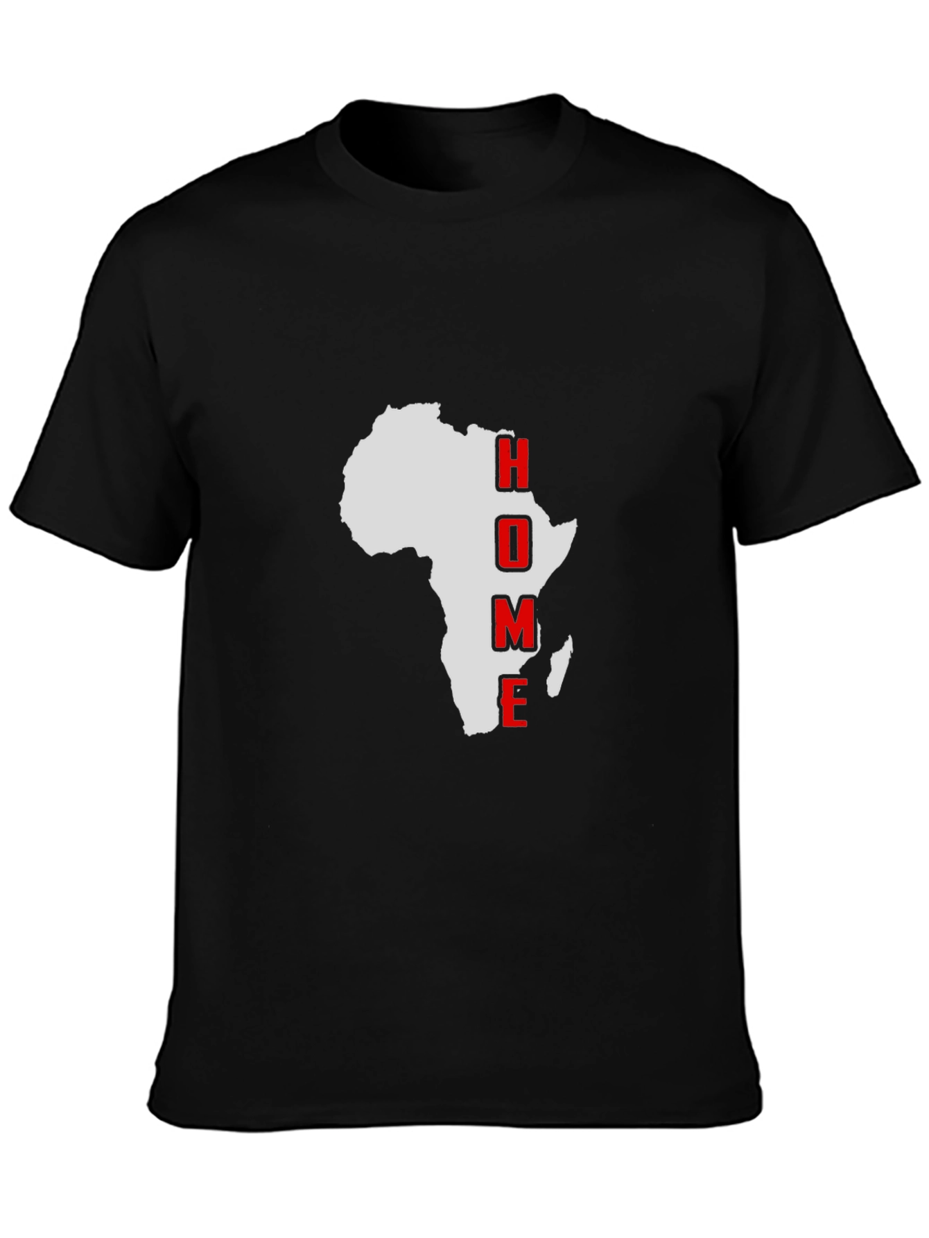 Africa Home T-Shirt - Black Graphic Tee