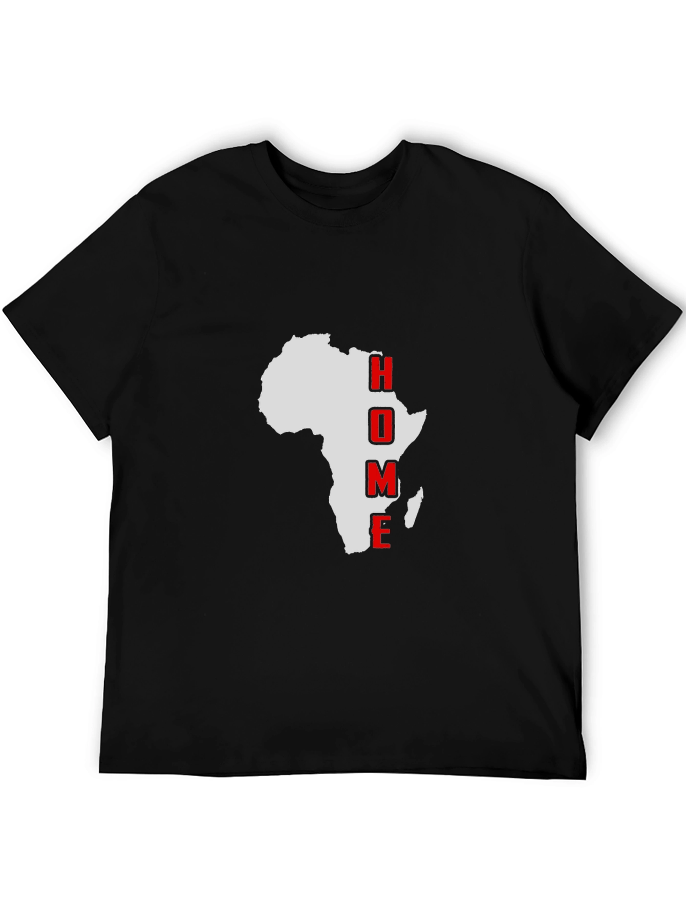 Africa Home T-Shirt - Black Graphic Tee
