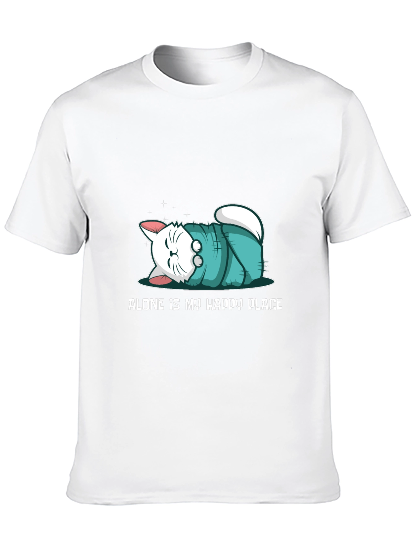 Alone Is My Happy Place Black T-Shirt