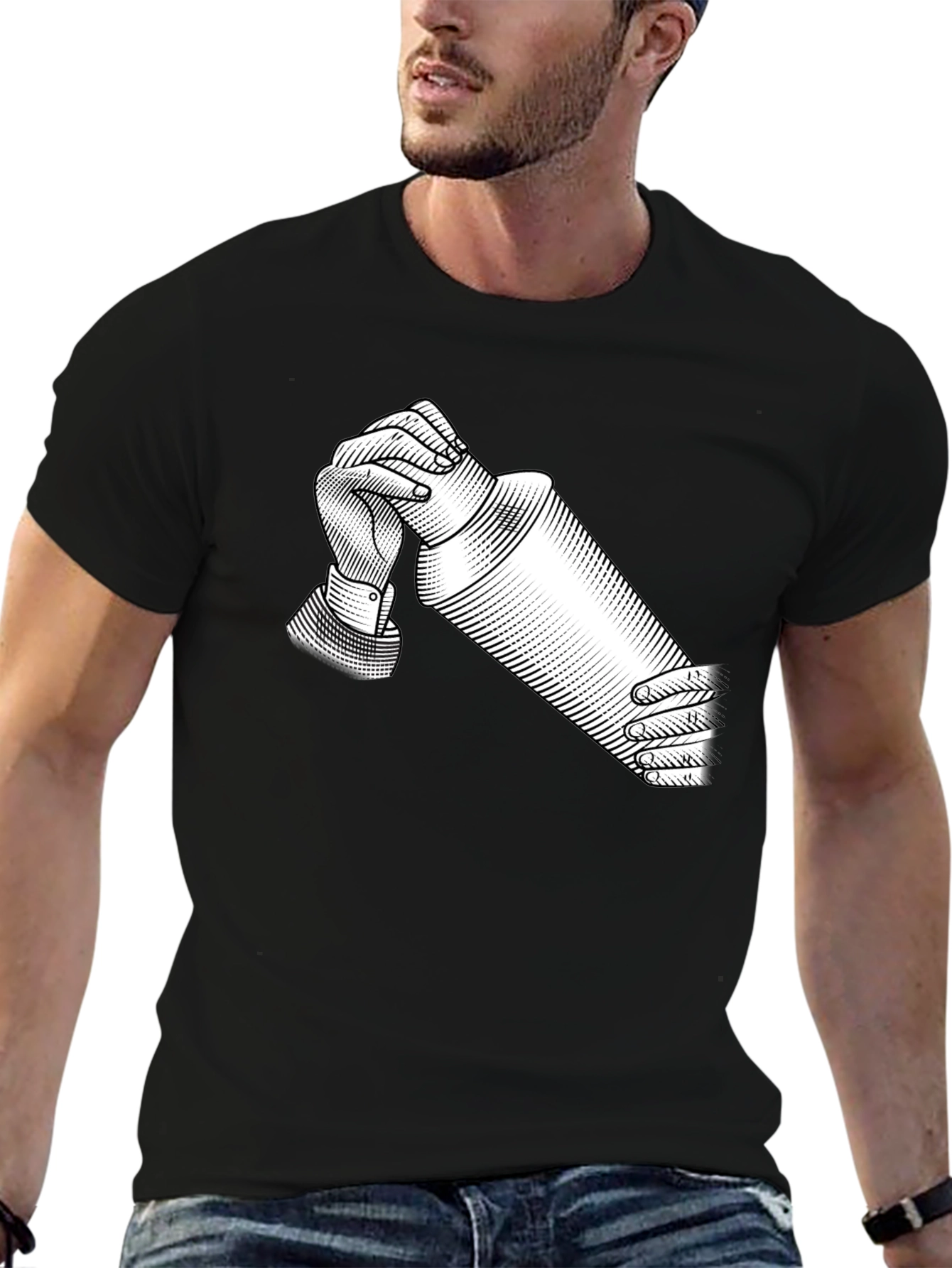 Bartender Shaker Graphic Tee - Cool Cocktail Design