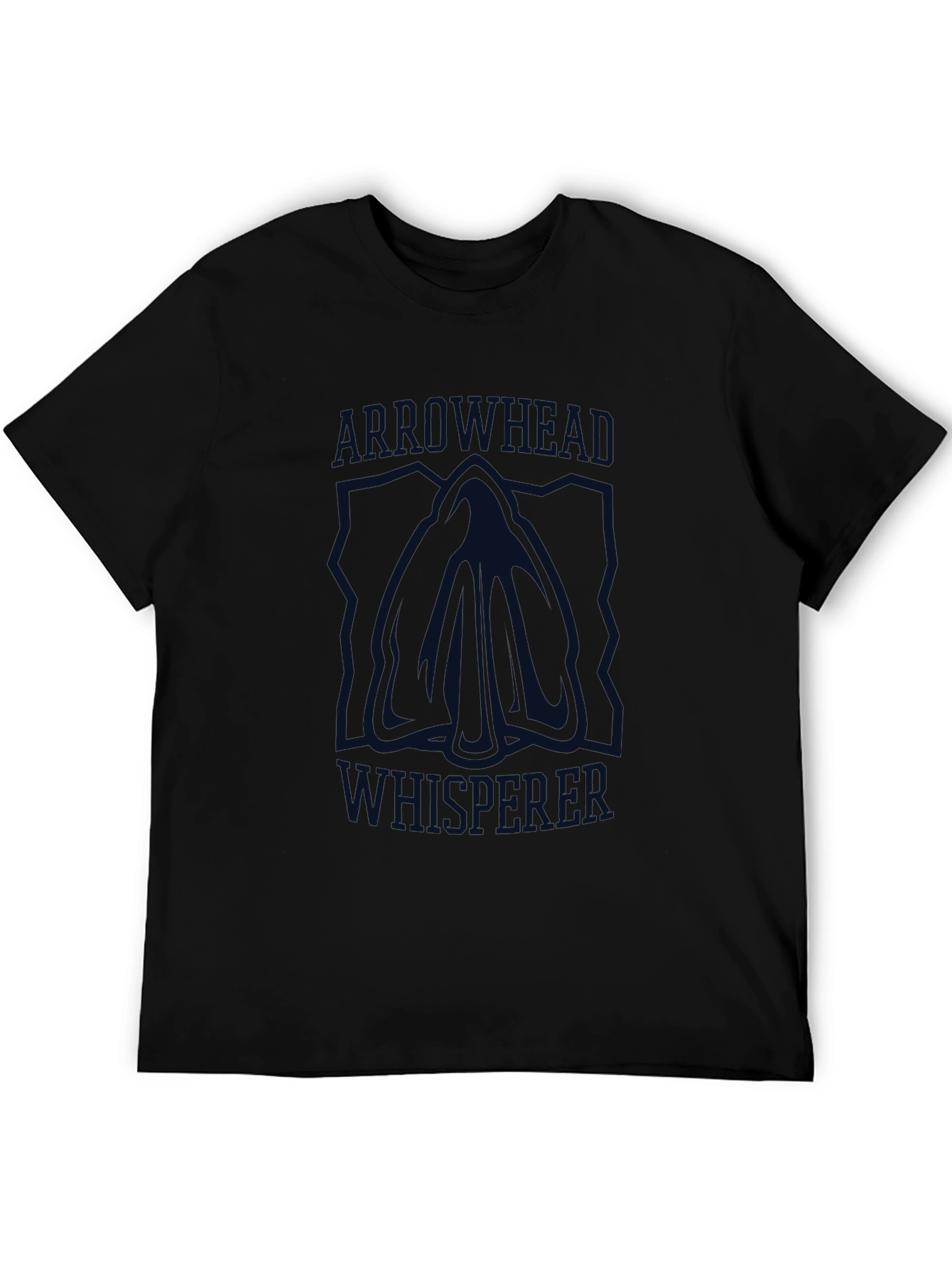 Arrowhead Whisperer Graphic Tee - Black Cotton Shirt