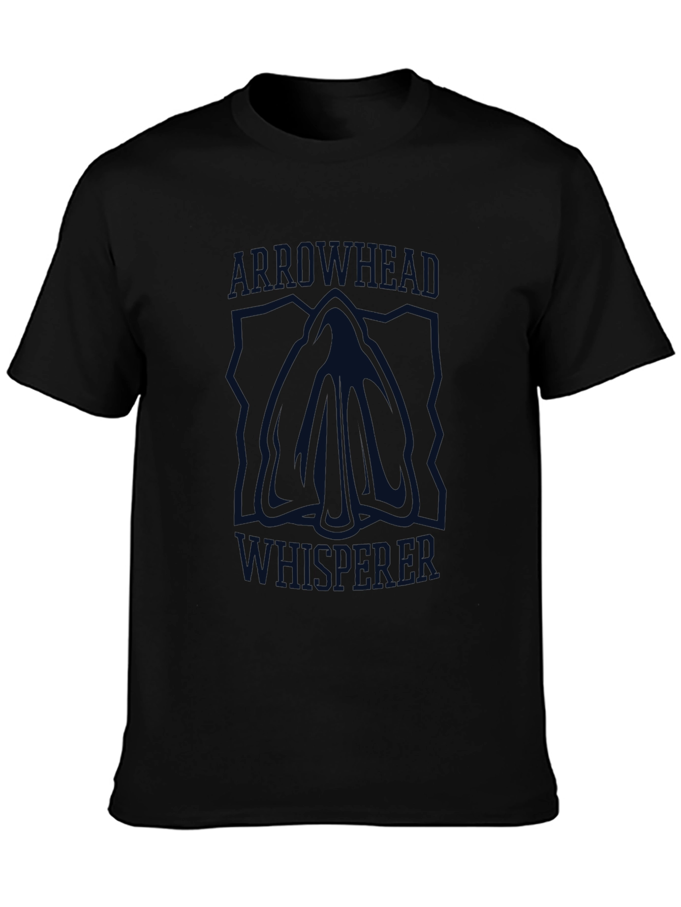 Arrowhead Whisperer Graphic Tee - Black Cotton Shirt