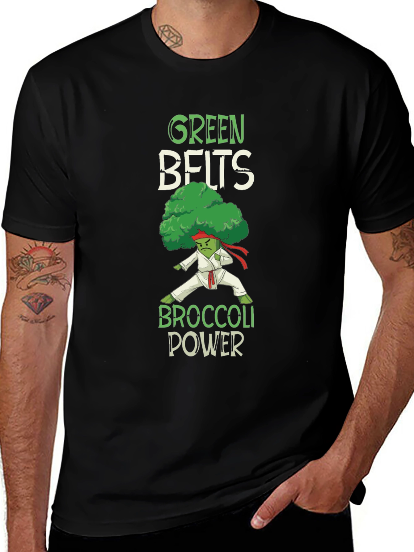 Green Belts Broccoli Power T-Shirt