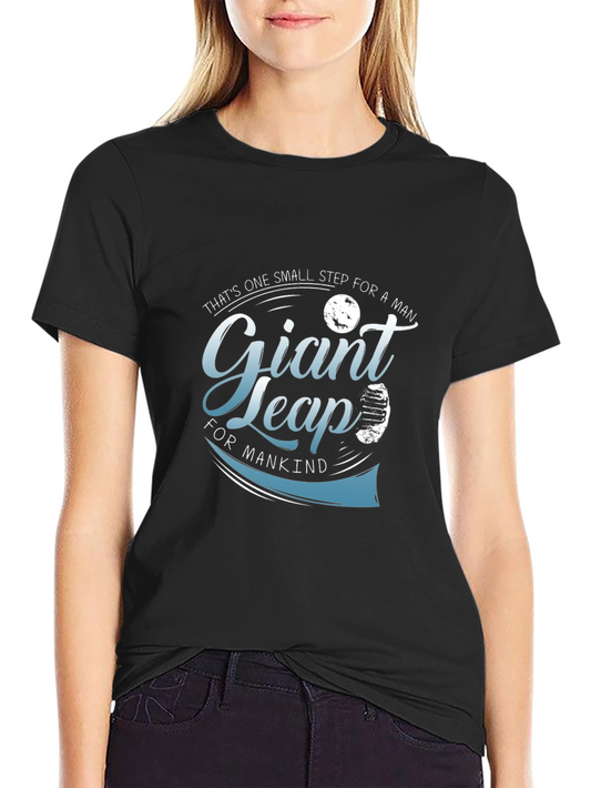 Giant Leap T-Shirt - Space Exploration Design