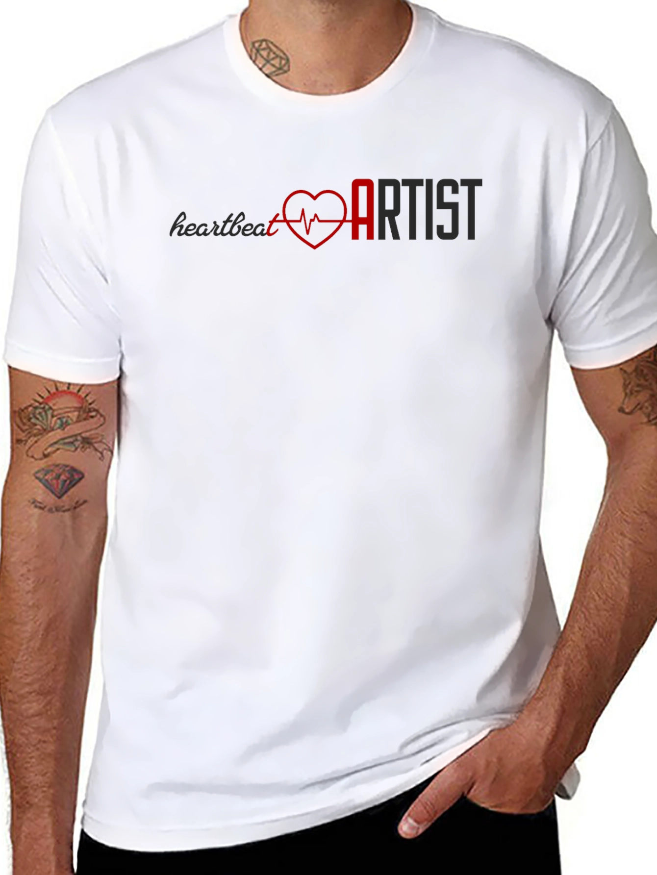 Heartbeat Artist Graphic Tee - Black