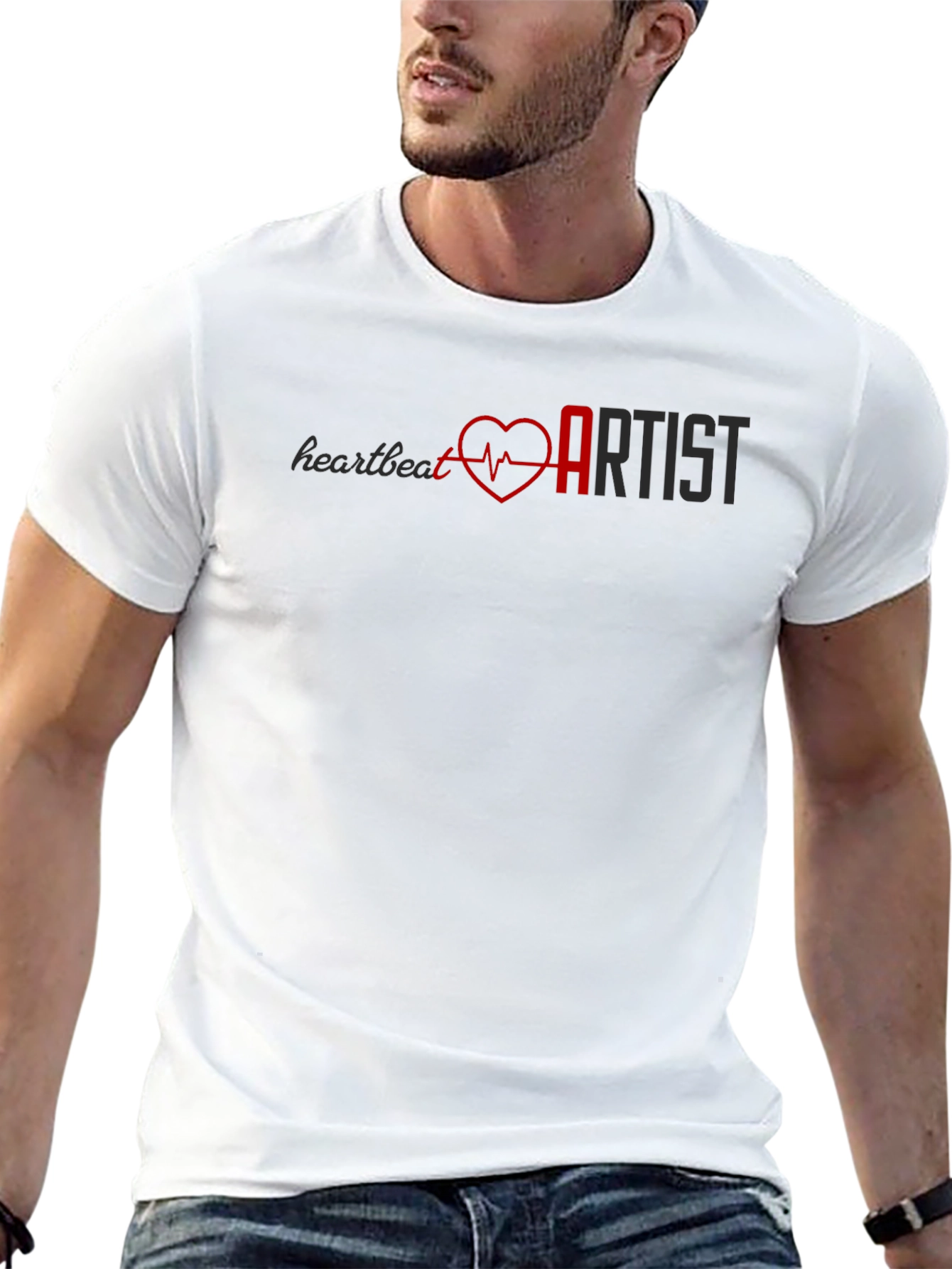 Heartbeat Artist Graphic Tee - Black