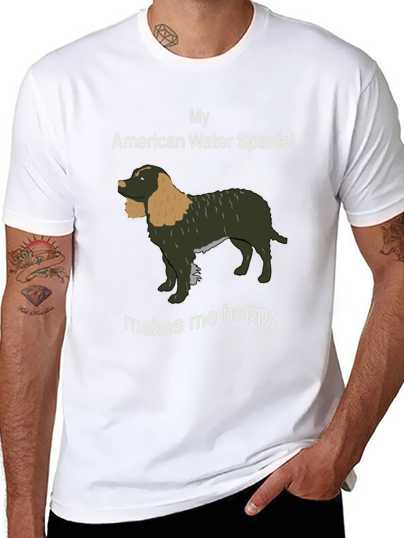 American Water Spaniel T-Shirt Dog Lover Tee