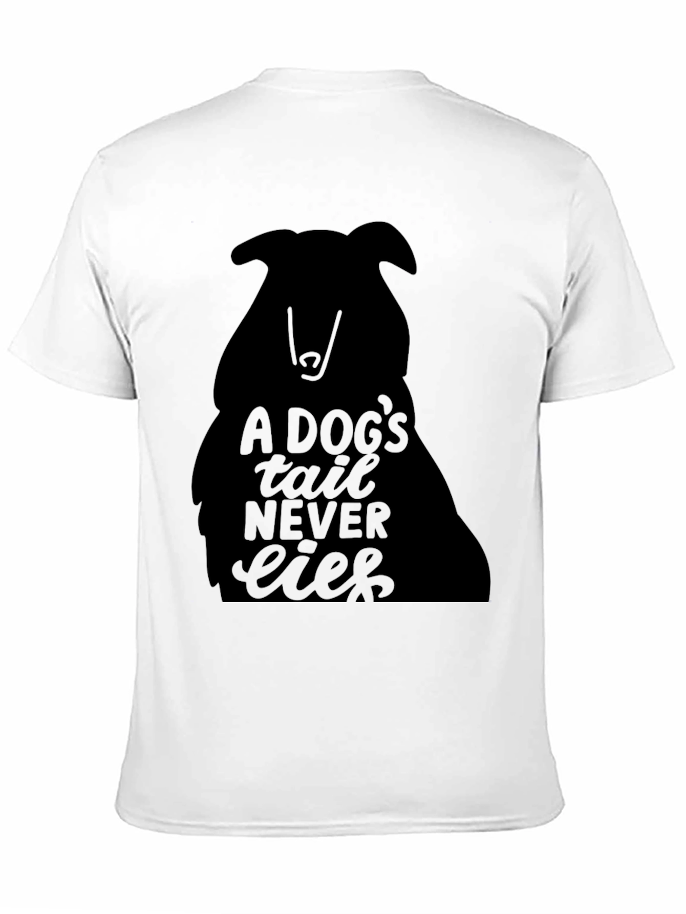 A Dogs Tail Never Lies Black Tee