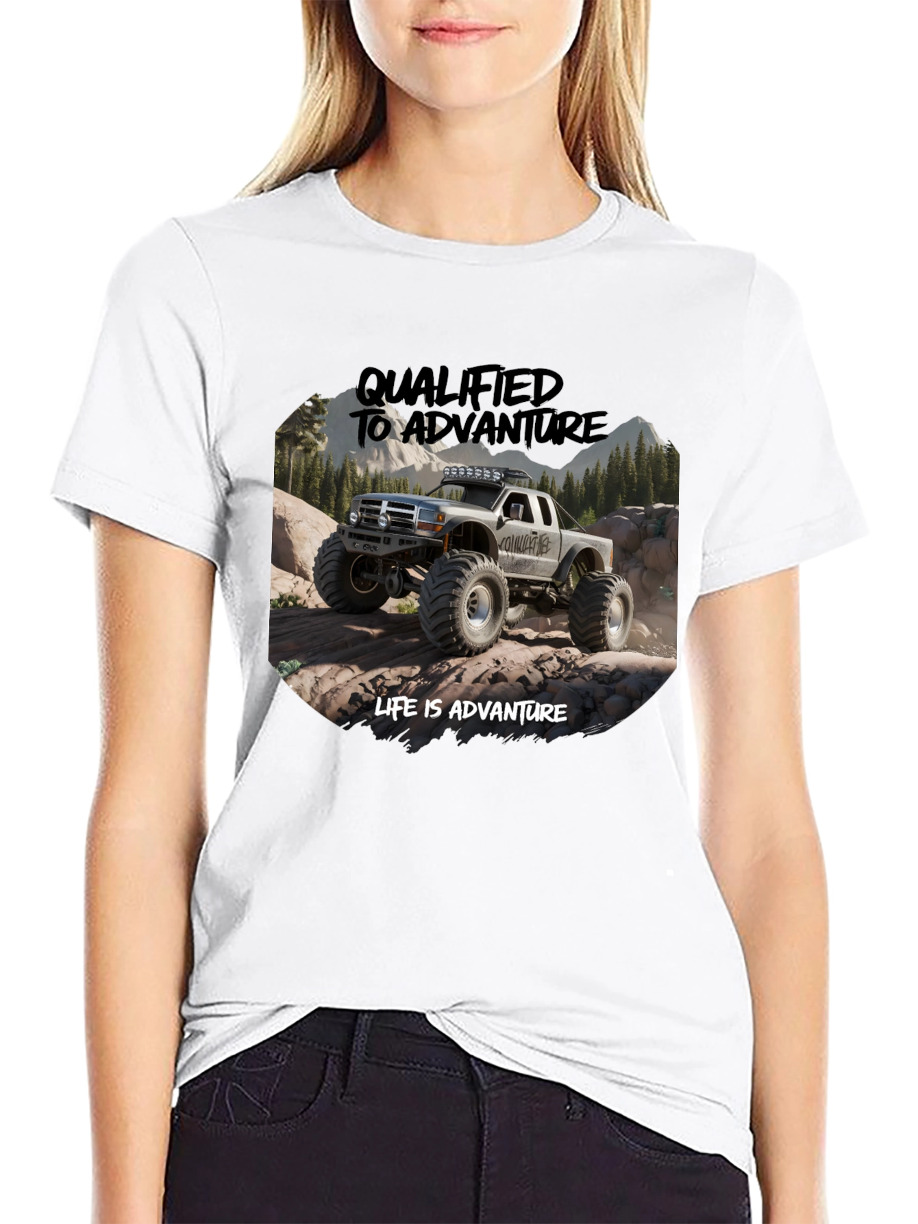 Adventure Truck Graphic Tee - Black