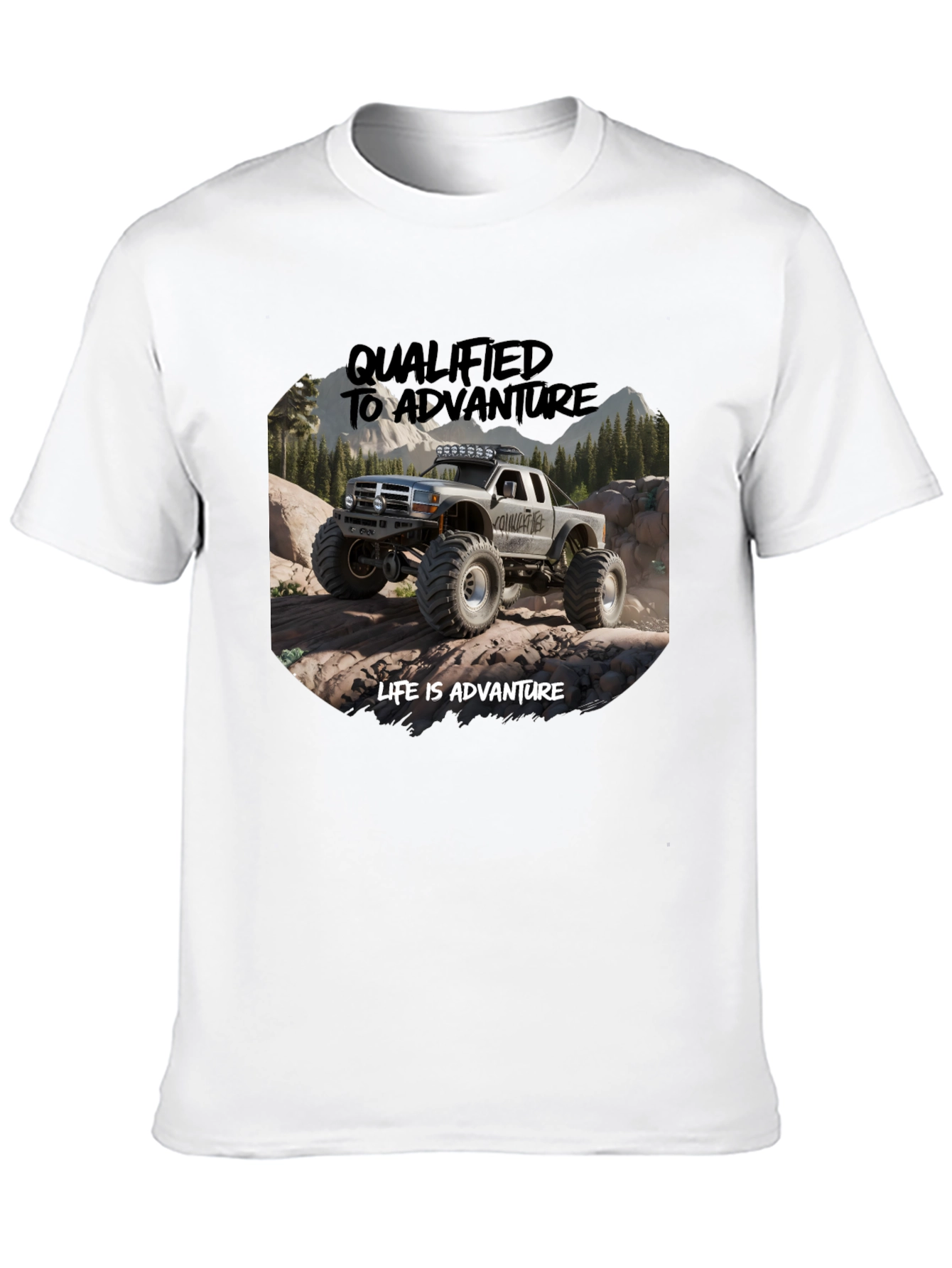 Adventure Truck Graphic Tee - Black