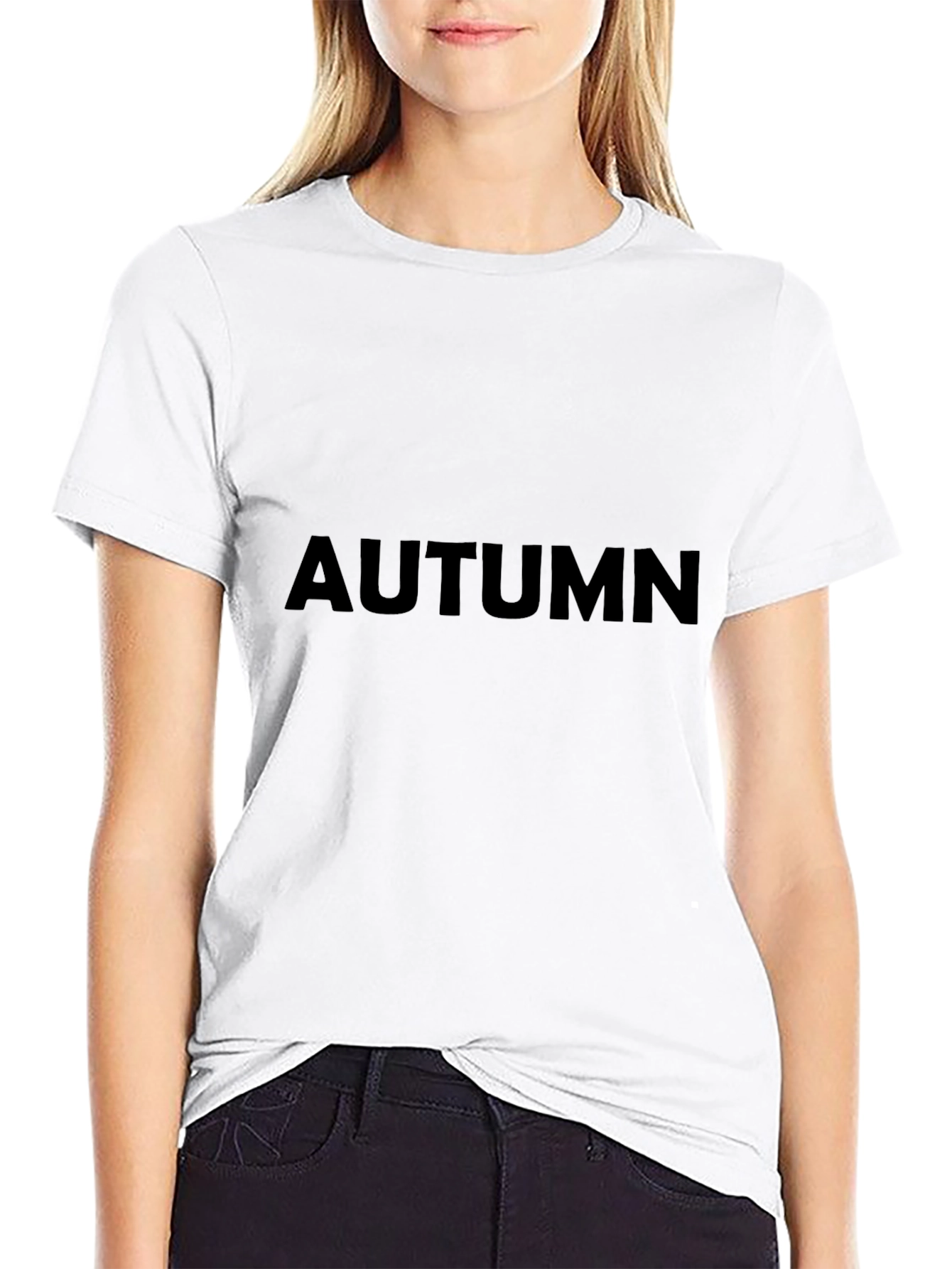 Autumn Black T-Shirt - Casual Style