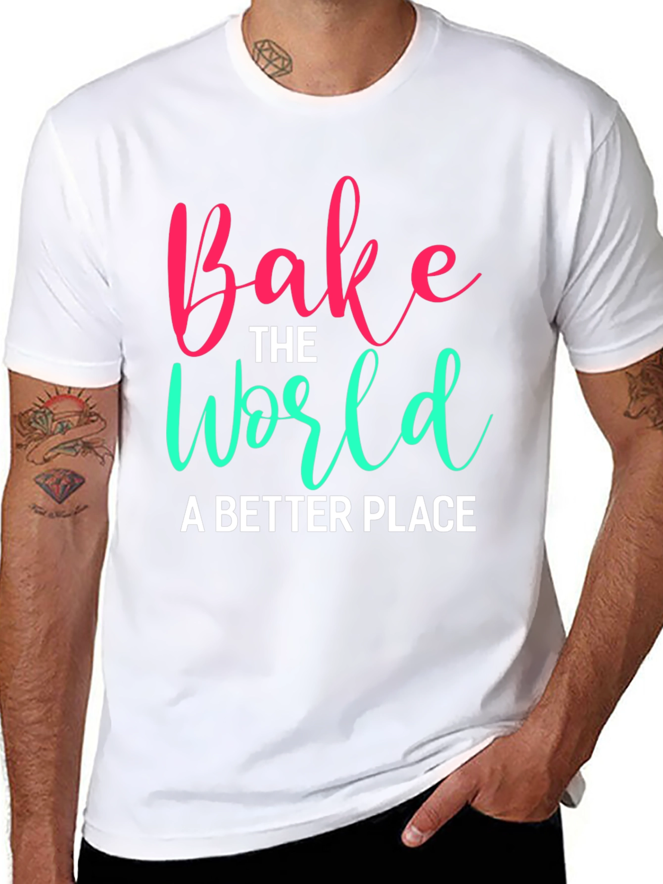 Bake the World T-Shirt - Soft Cotton Tee