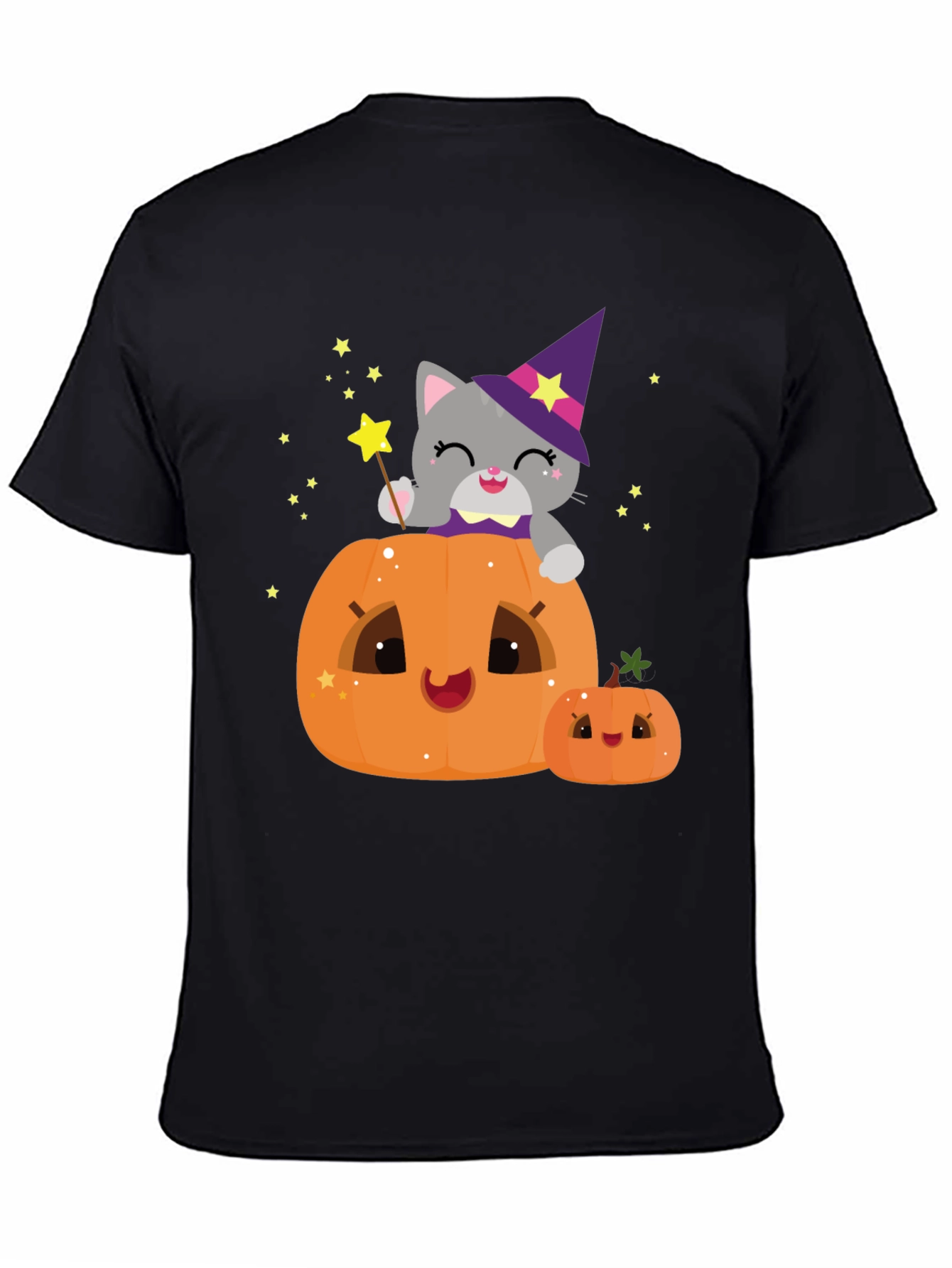 Halloween Cat Pumpkin T-Shirt - Spooky Cute Tee