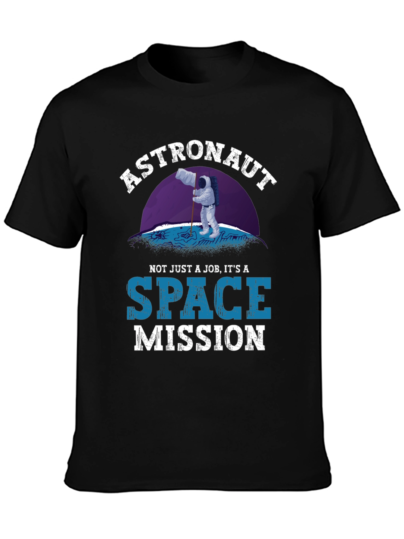 Astronaut Space Mission Graphic T-Shirt