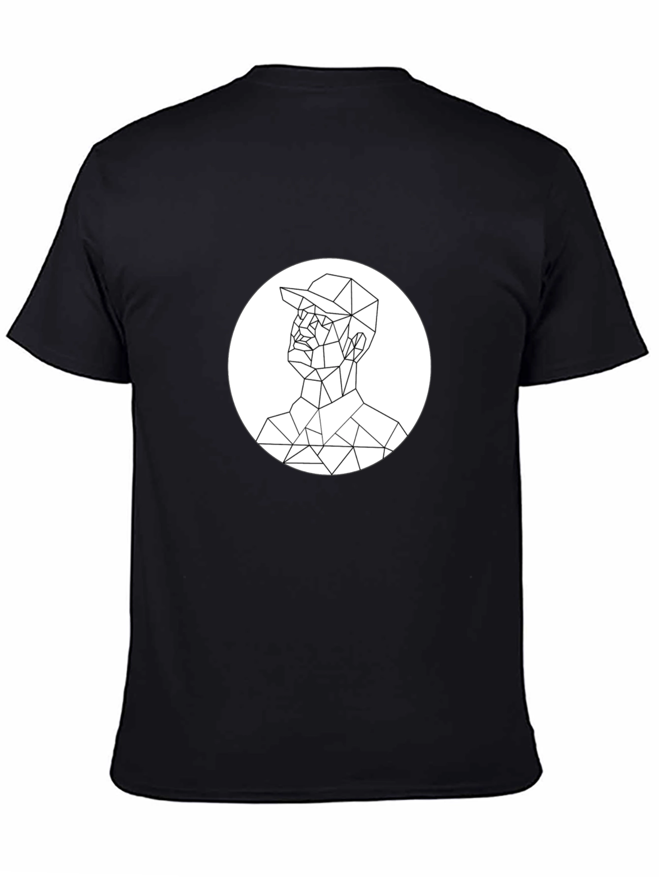 Geometric Man Tee - Minimalist Graphic T-Shirt