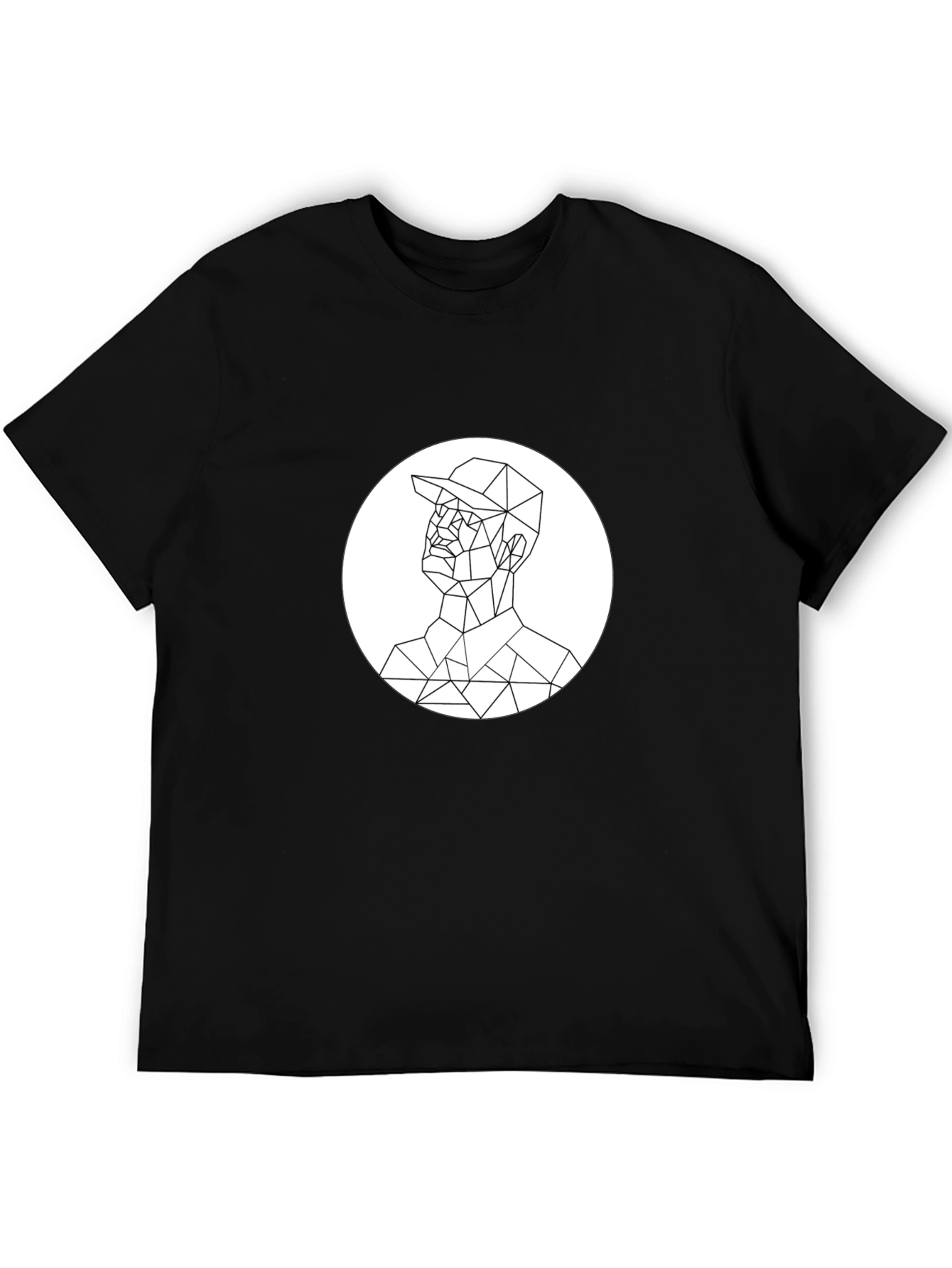 Geometric Man Tee - Minimalist Graphic T-Shirt