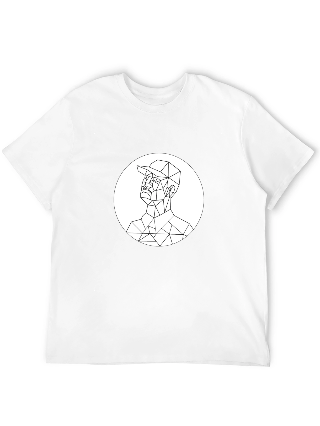 Geometric Man Tee - Minimalist Graphic T-Shirt