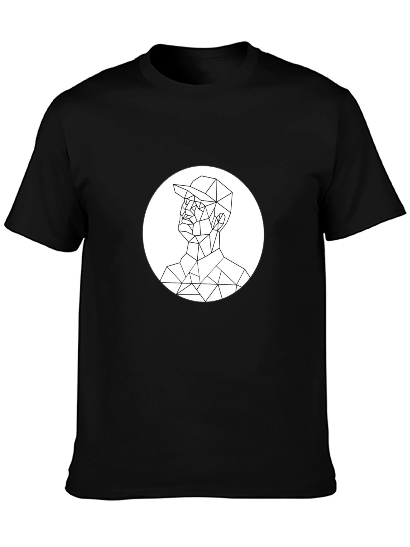 Geometric Man Tee - Minimalist Graphic T-Shirt