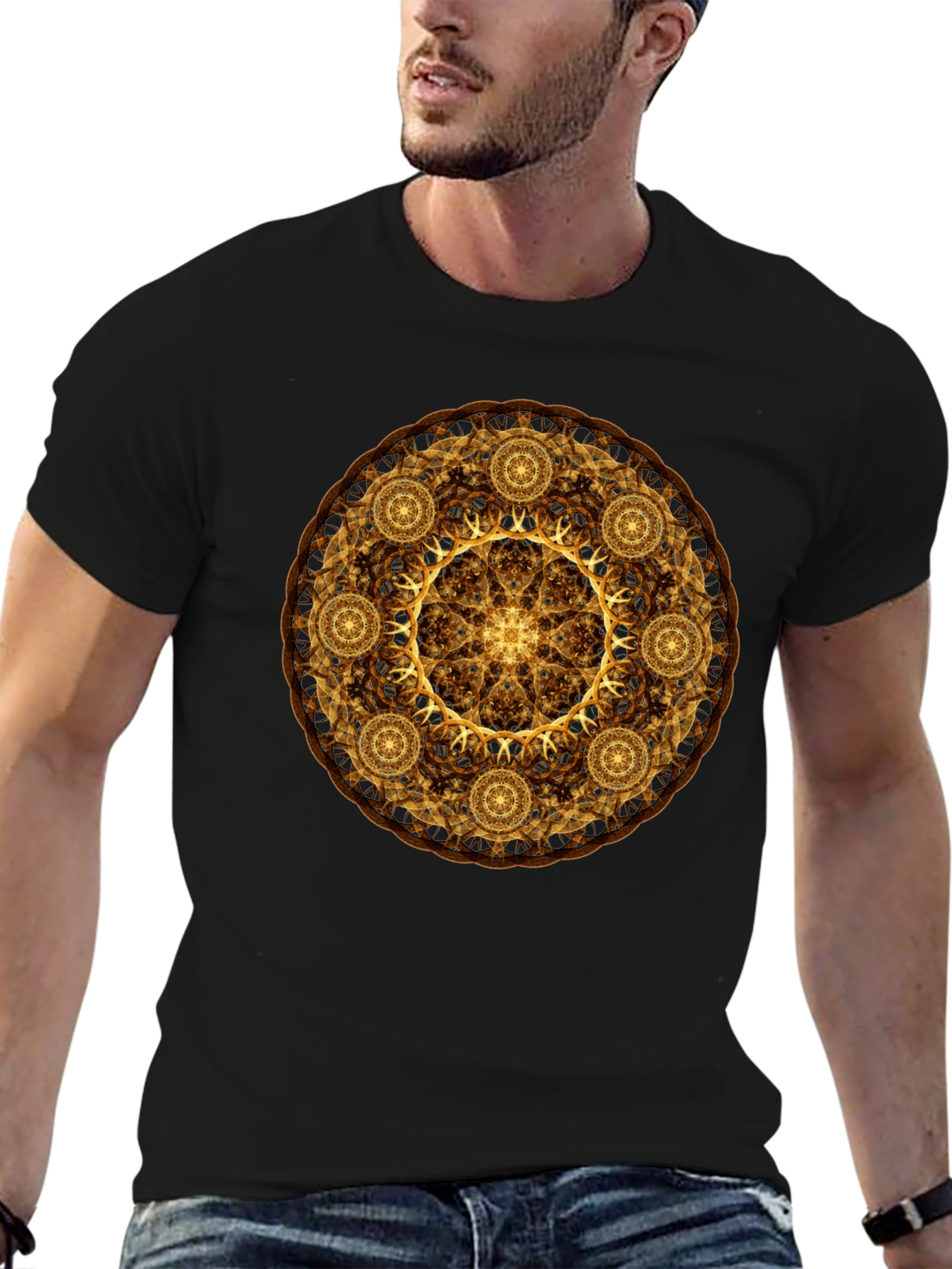 Golden Mandala Graphic Tee