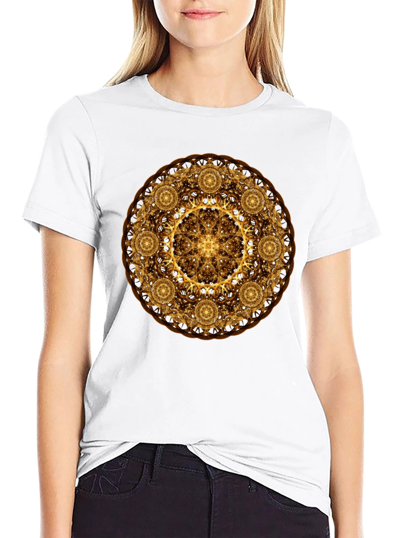 Golden Mandala Graphic Tee