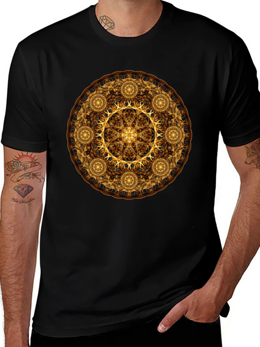 Golden Mandala Graphic Tee