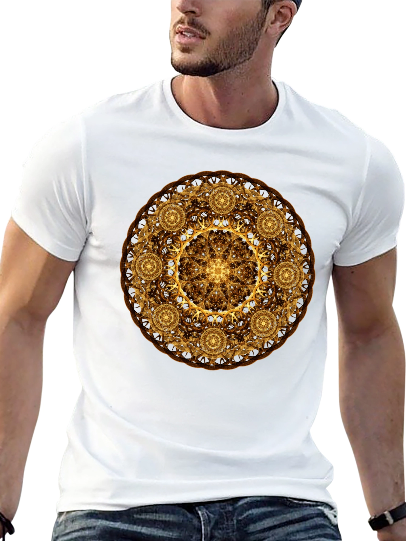 Golden Mandala Graphic Tee