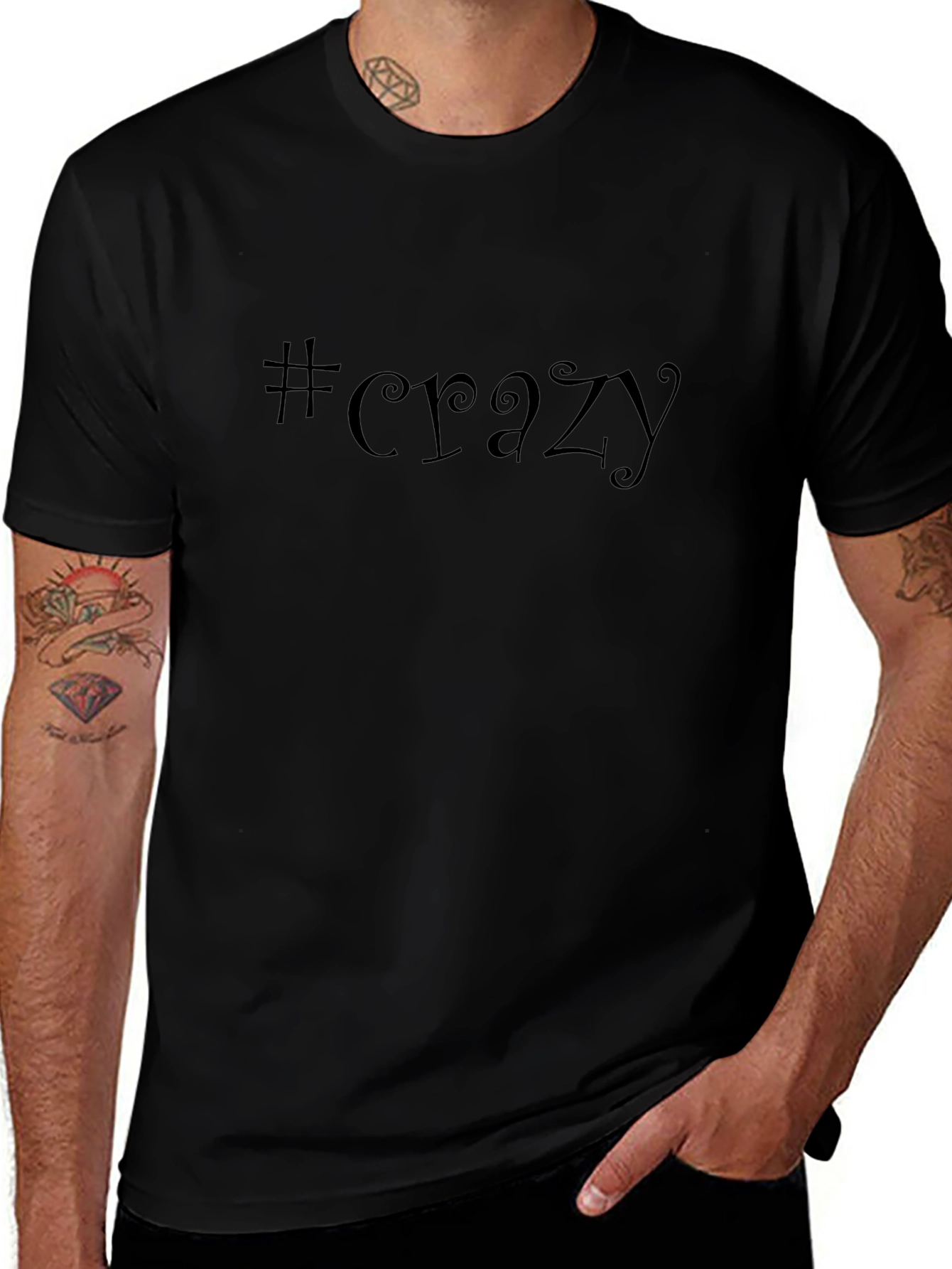#Crazy Graphic Tee - Unisex Soft Cotton T-Shirt