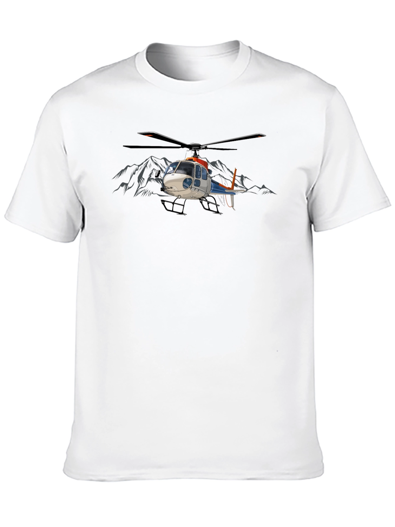 Helicopter Graphic T-Shirt - Aviation Enthusiast Tee