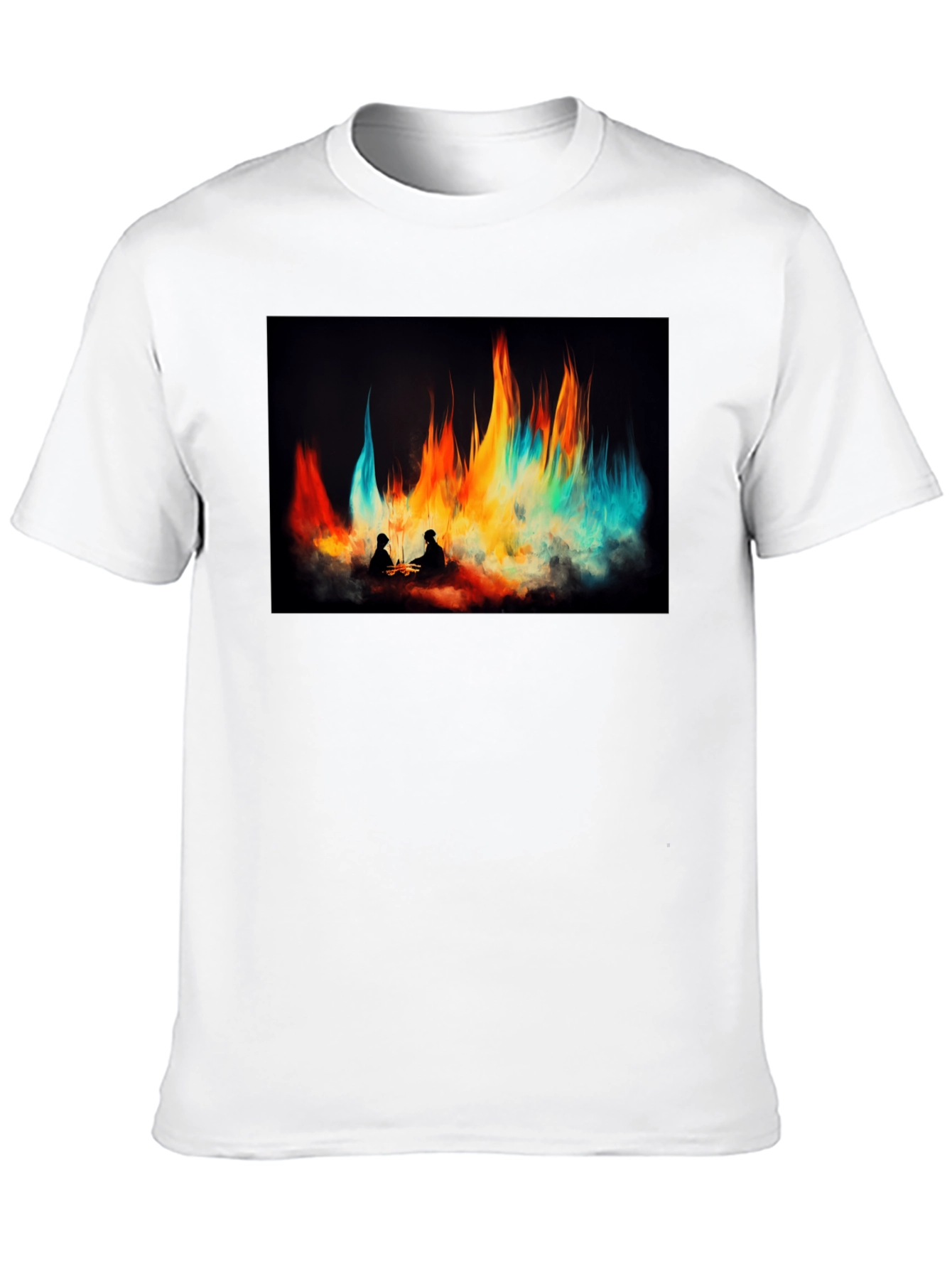 Abstract Campfire Graphic Tee