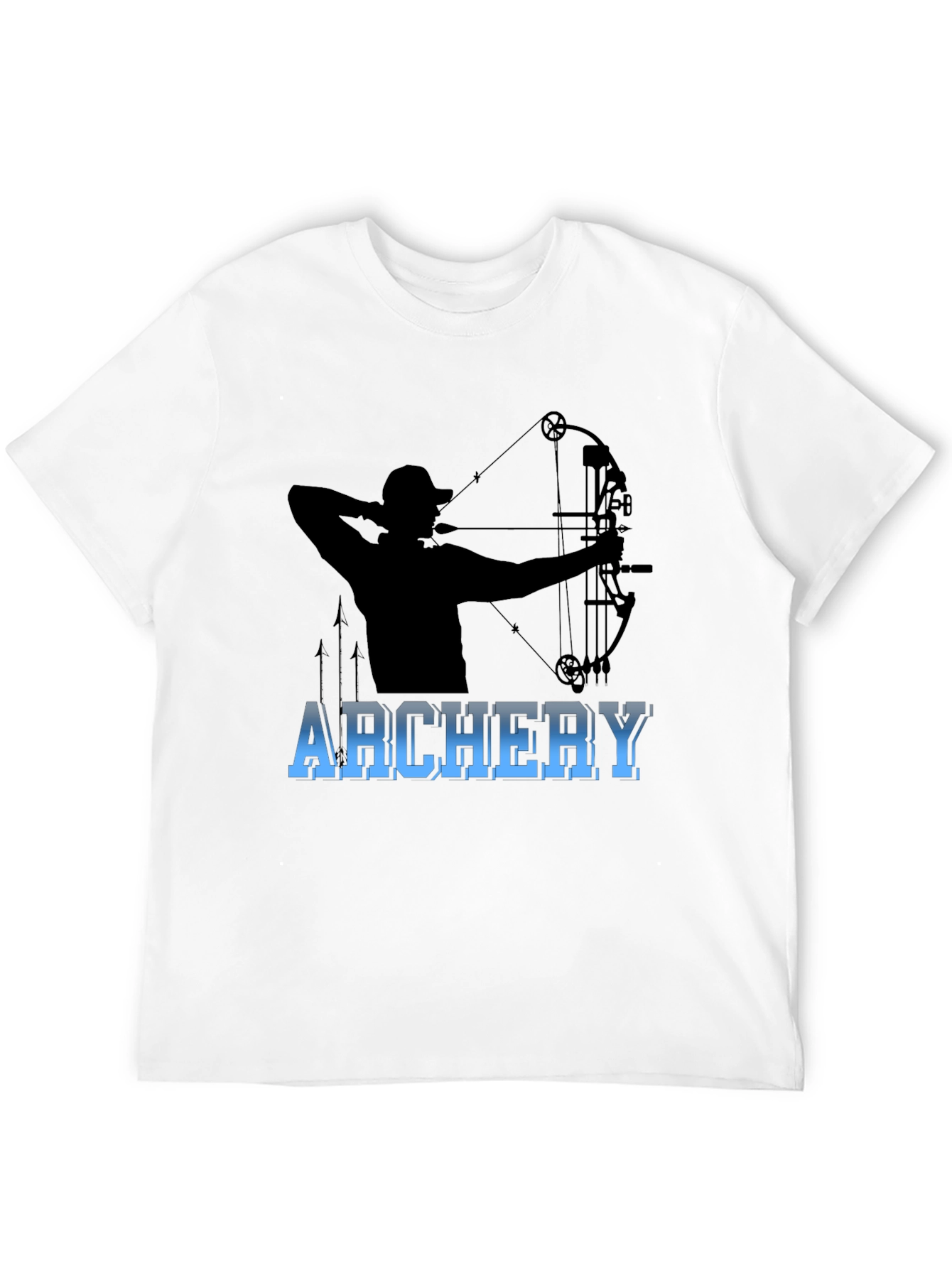 Archery Bowhunter Black Graphic T-Shirt