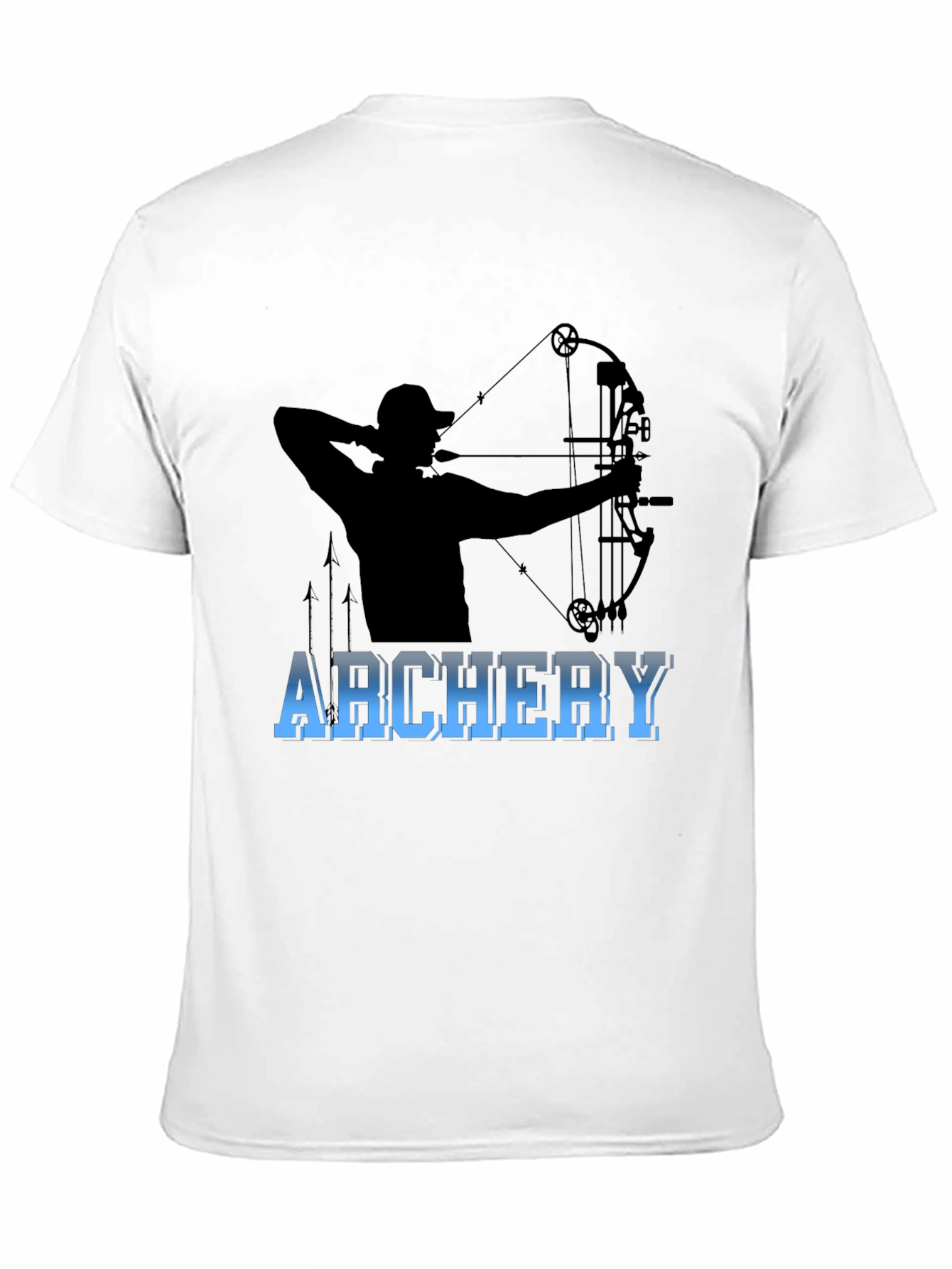 Archery Bowhunter Black Graphic T-Shirt