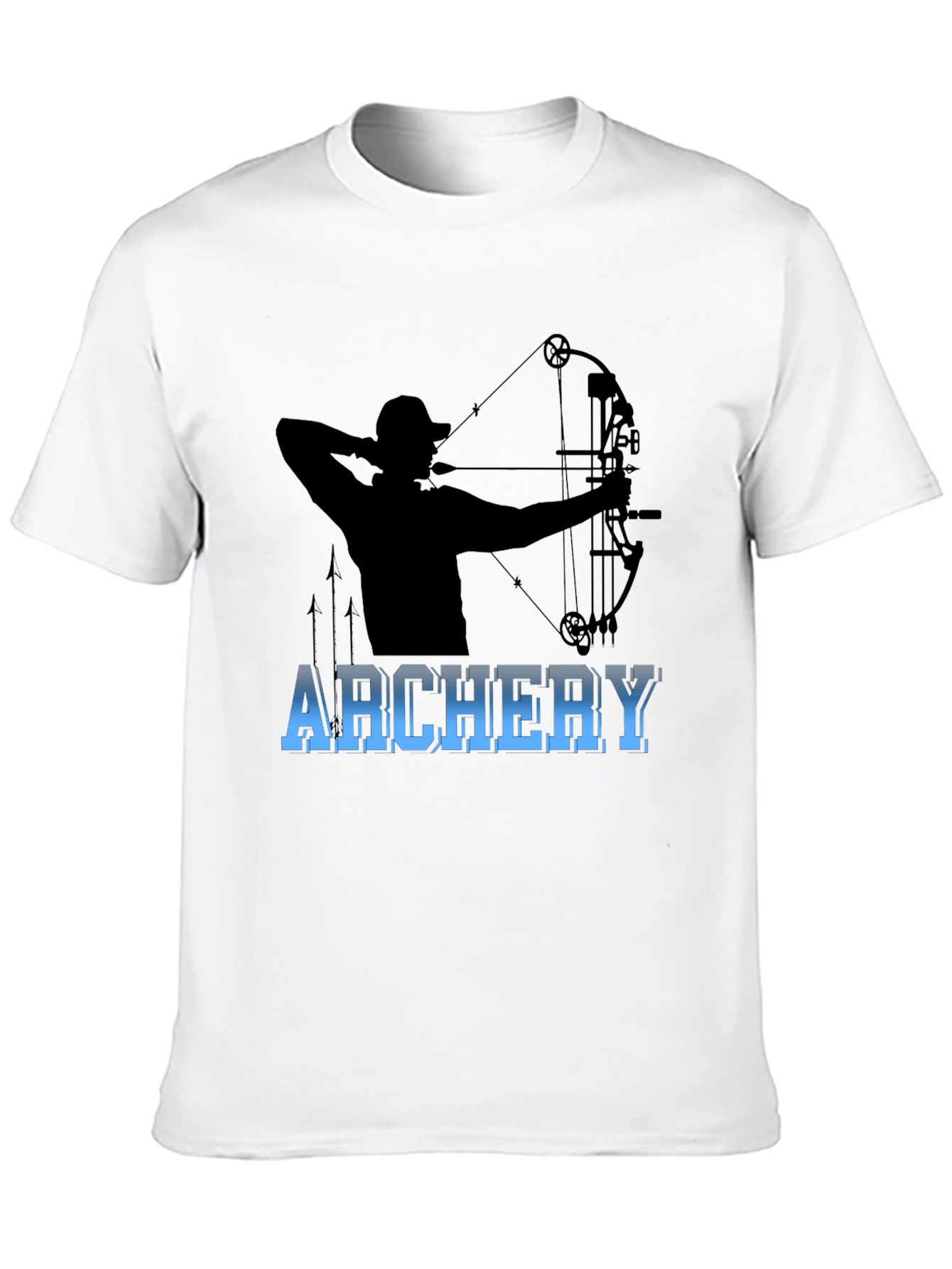 Archery Bowhunter Black Graphic T-Shirt