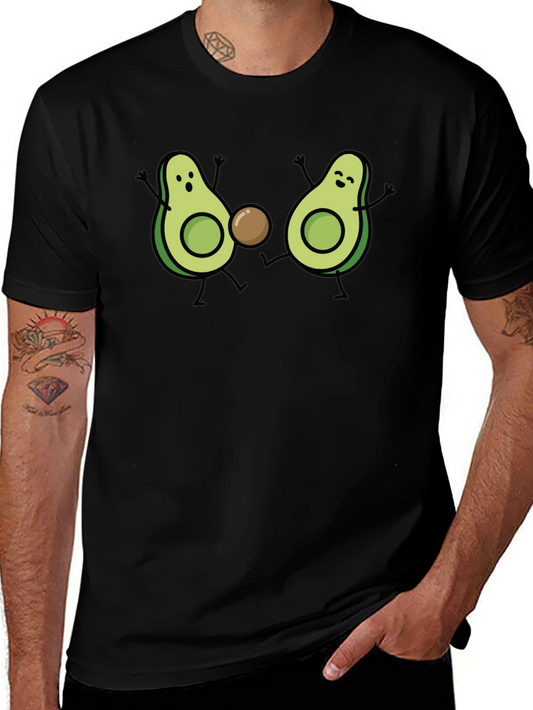 Avocado Friends T-Shirt - Cute Cartoon Design