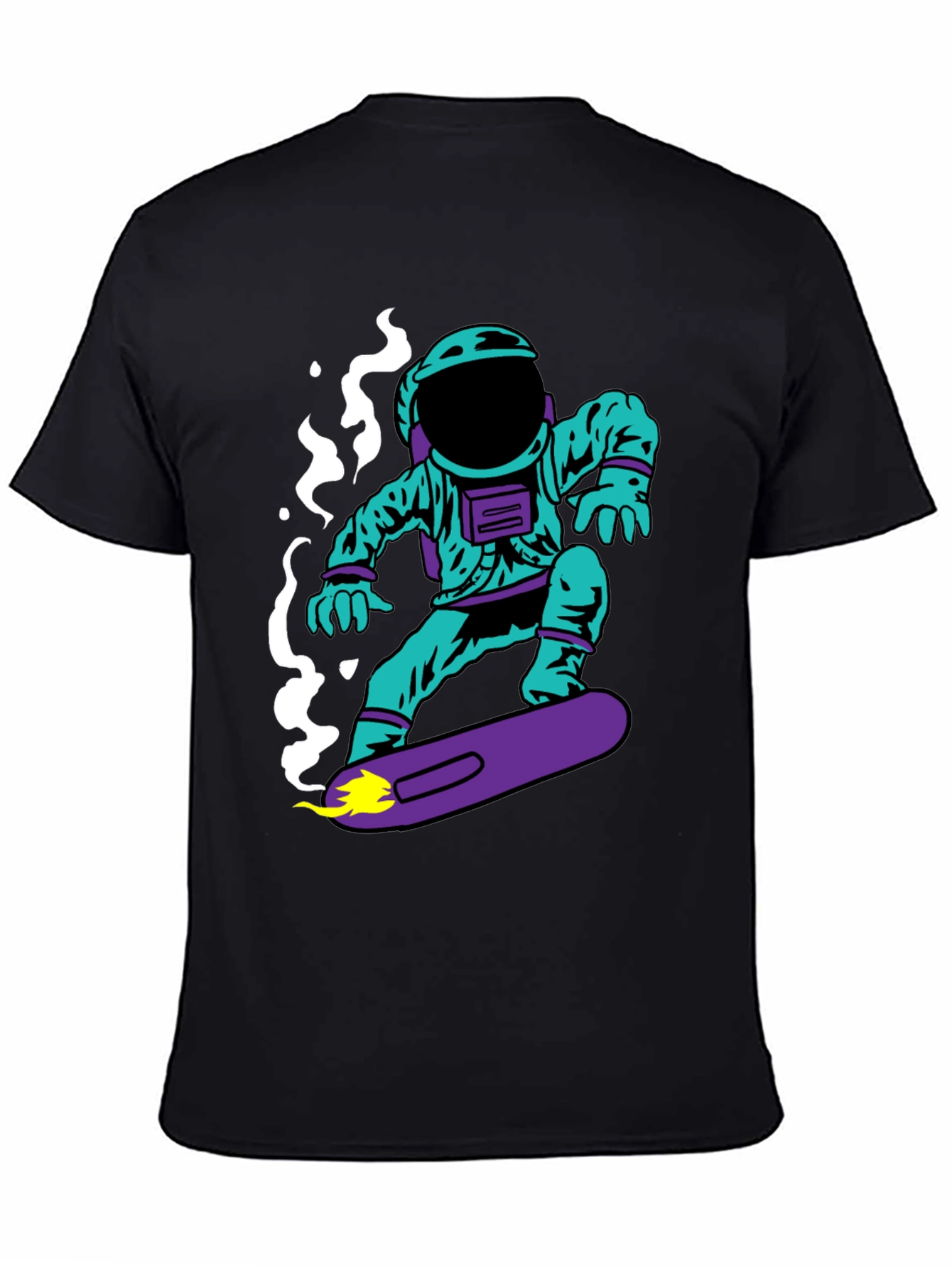 Astronaut on Skateboard Graphic T-Shirt