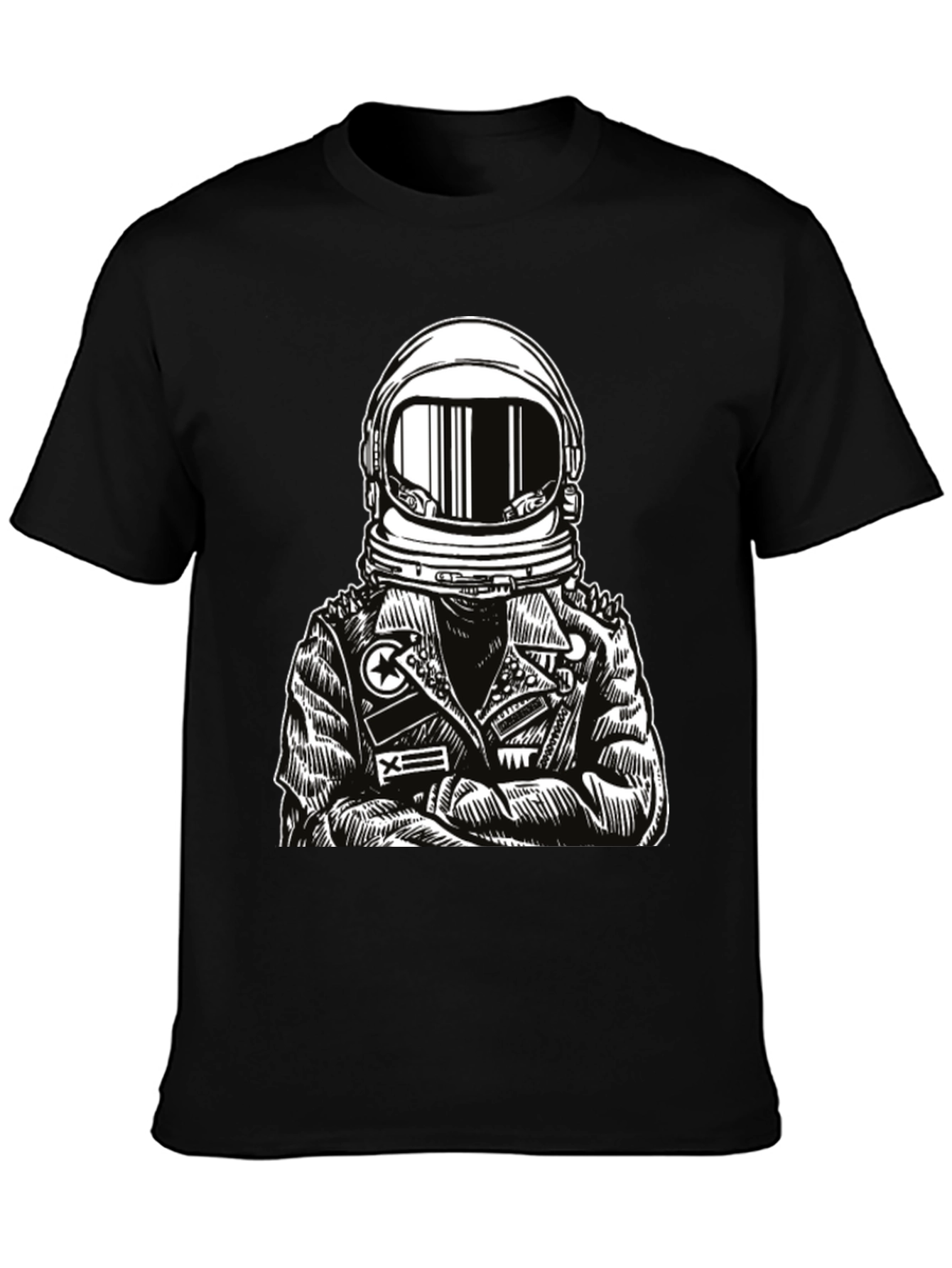 Astronaut Graphic Tee - Edgy Space Style