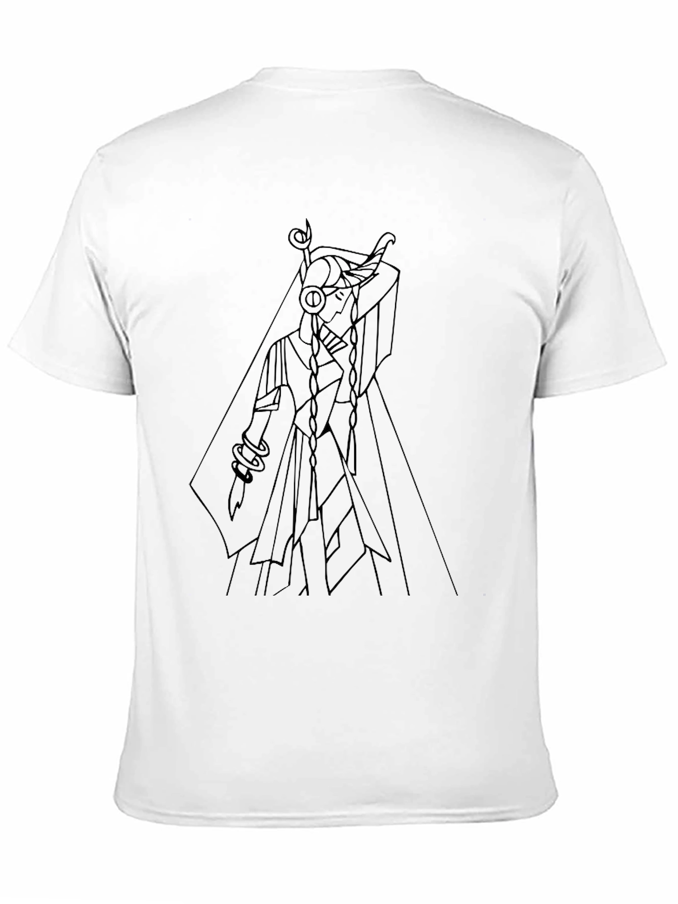 Geometric Line Art T-Shirt