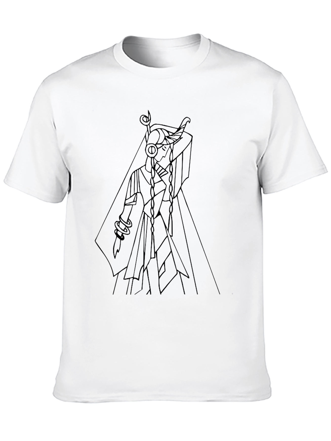 Geometric Line Art T-Shirt