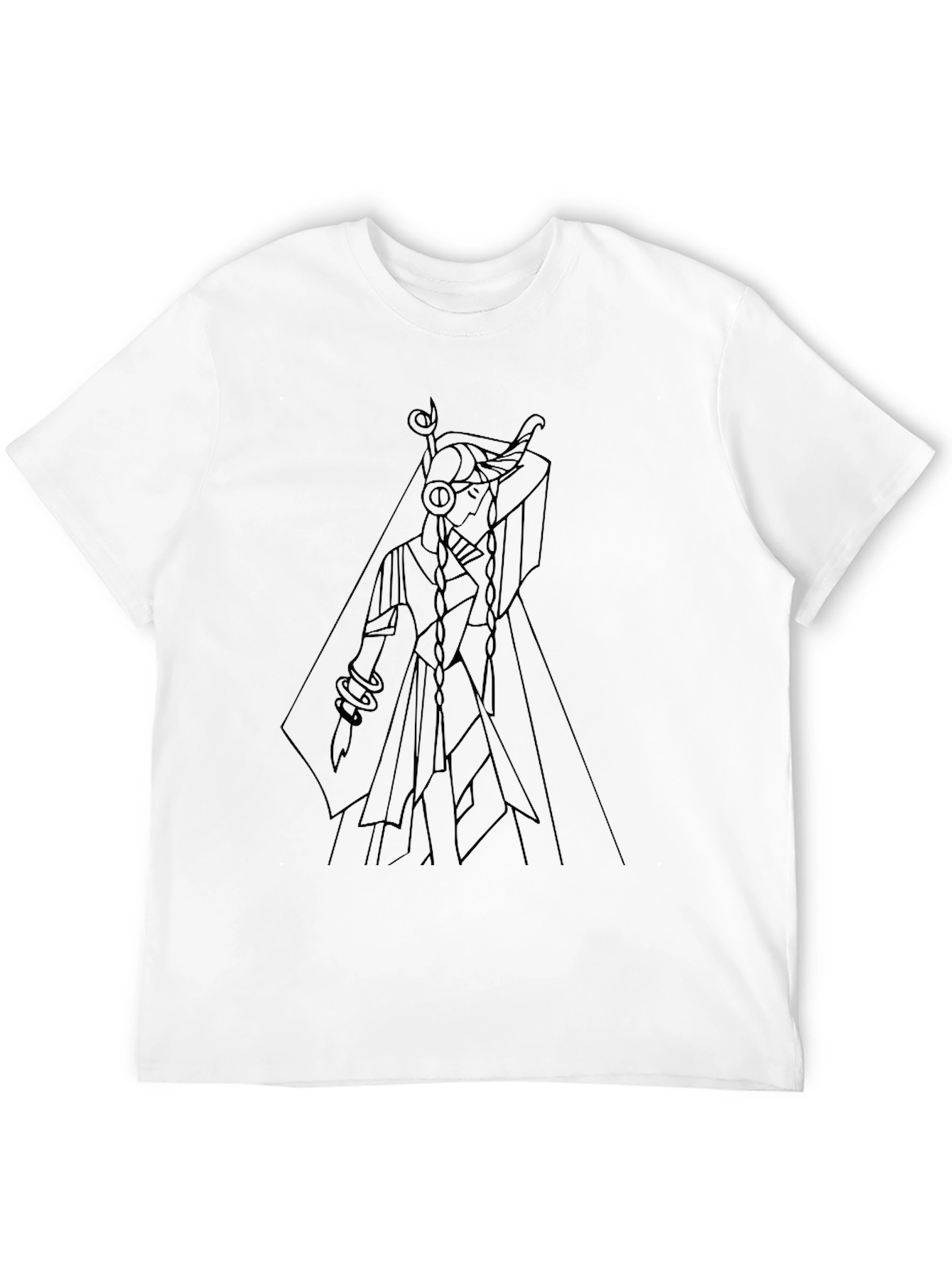 Geometric Line Art T-Shirt