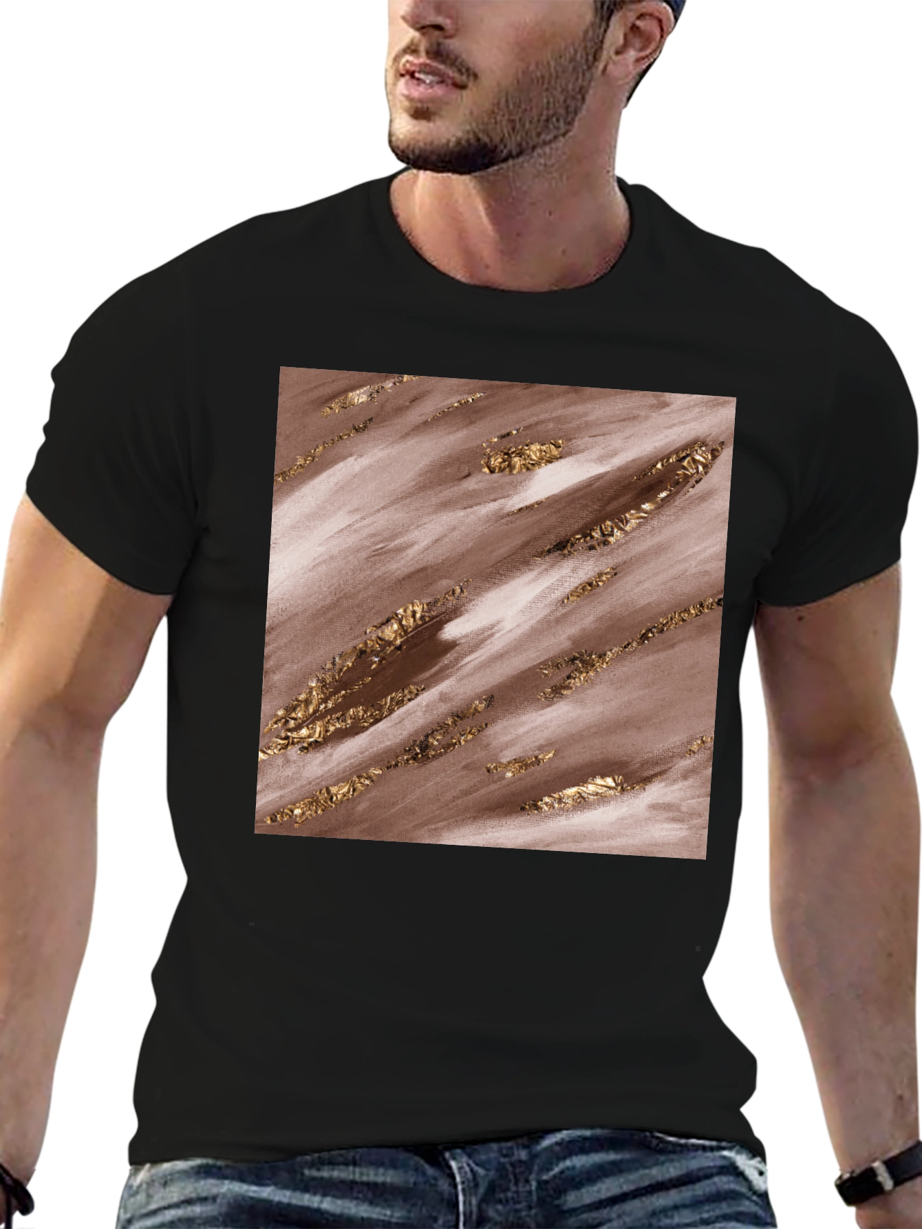 Abstract Art Graphic Tee - Trendy Casual Shirt