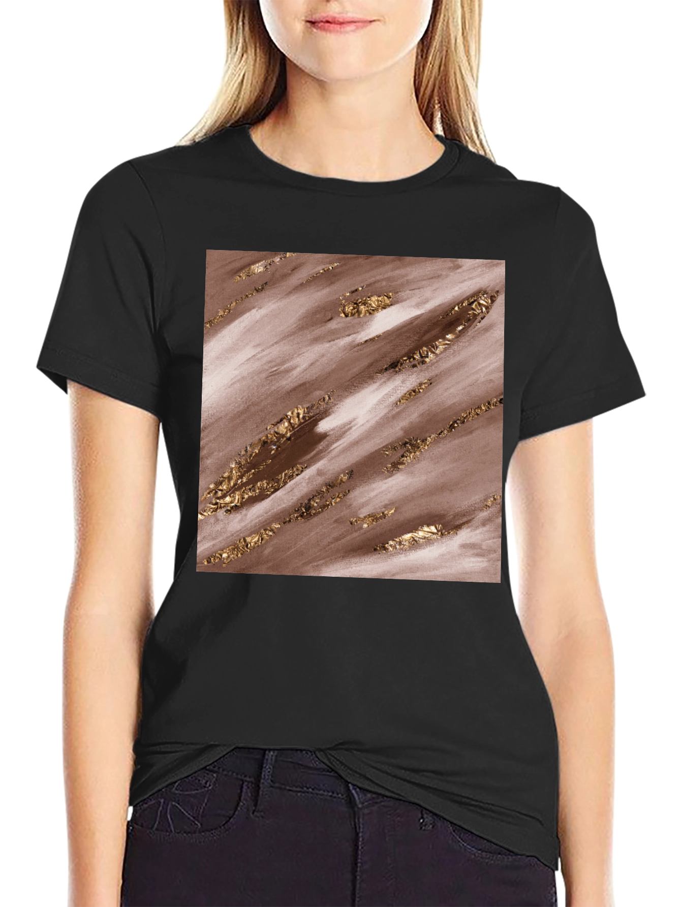 Abstract Art Graphic Tee - Trendy Casual Shirt