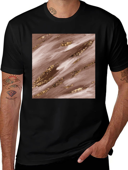 Abstract Art Graphic Tee - Trendy Casual Shirt