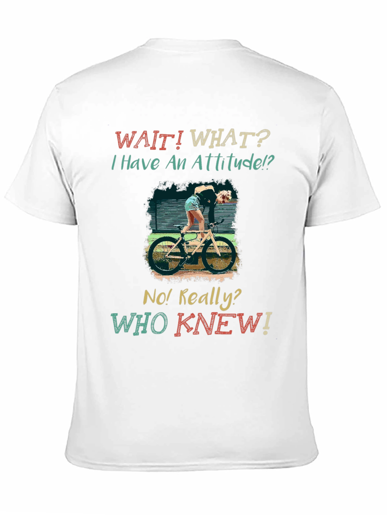Attitude Cycling T-Shirt: Humorous Bike Lover Tee