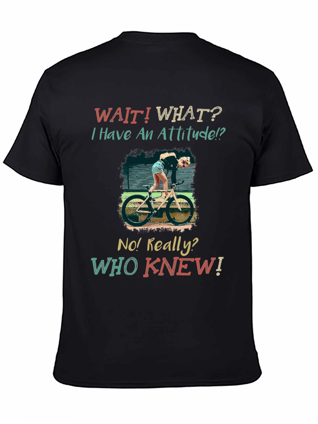 Attitude Cycling T-Shirt: Humorous Bike Lover Tee