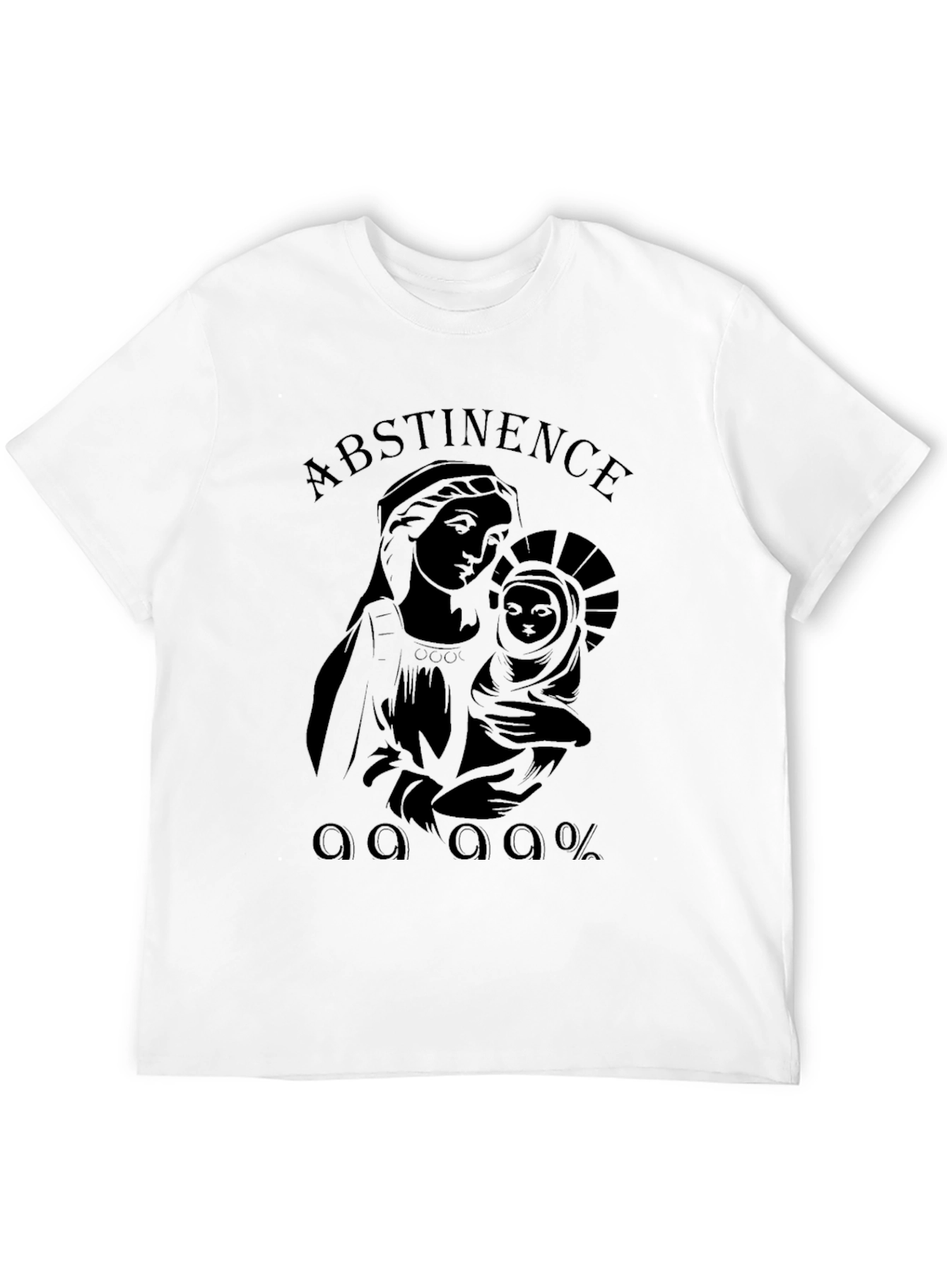 Abstinence Virgin Mary Graphic T-Shirt